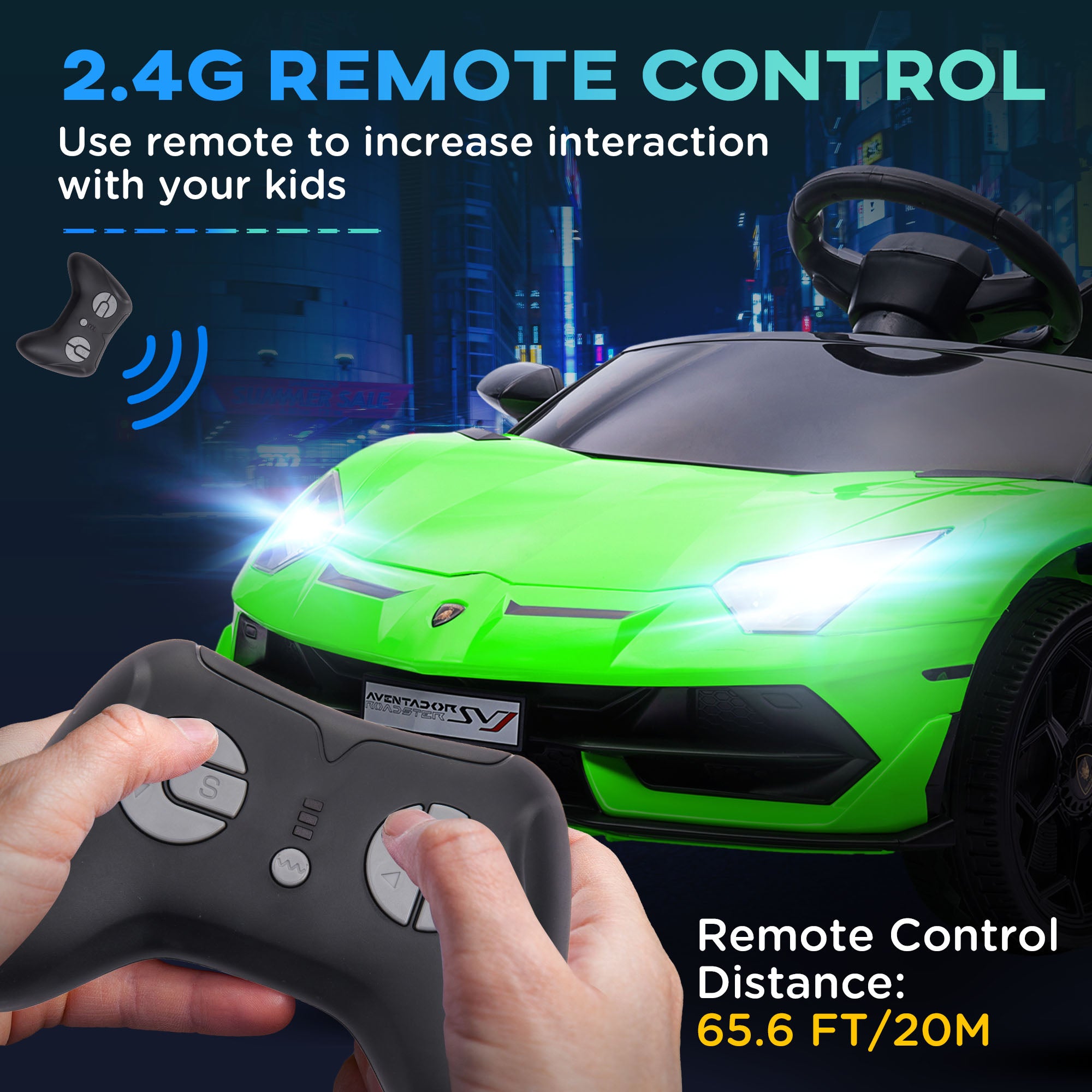 HOMCOM Lamborghini 12V Kids Ride-On Car