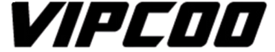 Black "VIPCOD" text logo in a stylized font above a white shield icon with a checkmark and "AUTHORIZED DEALER" text on black background