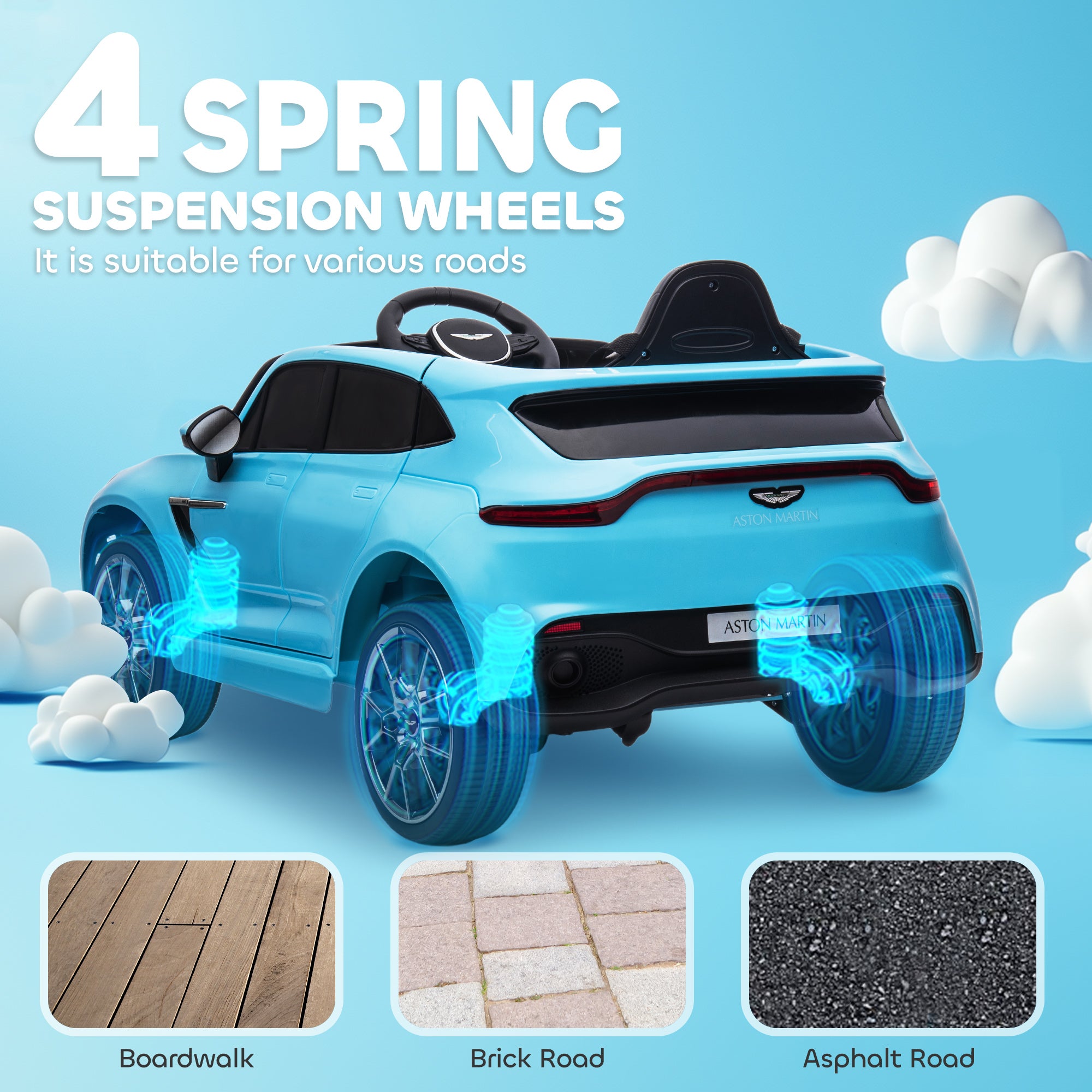 AIYAPLAY Aston Martin DBX 12V Kids Ride-On Car
