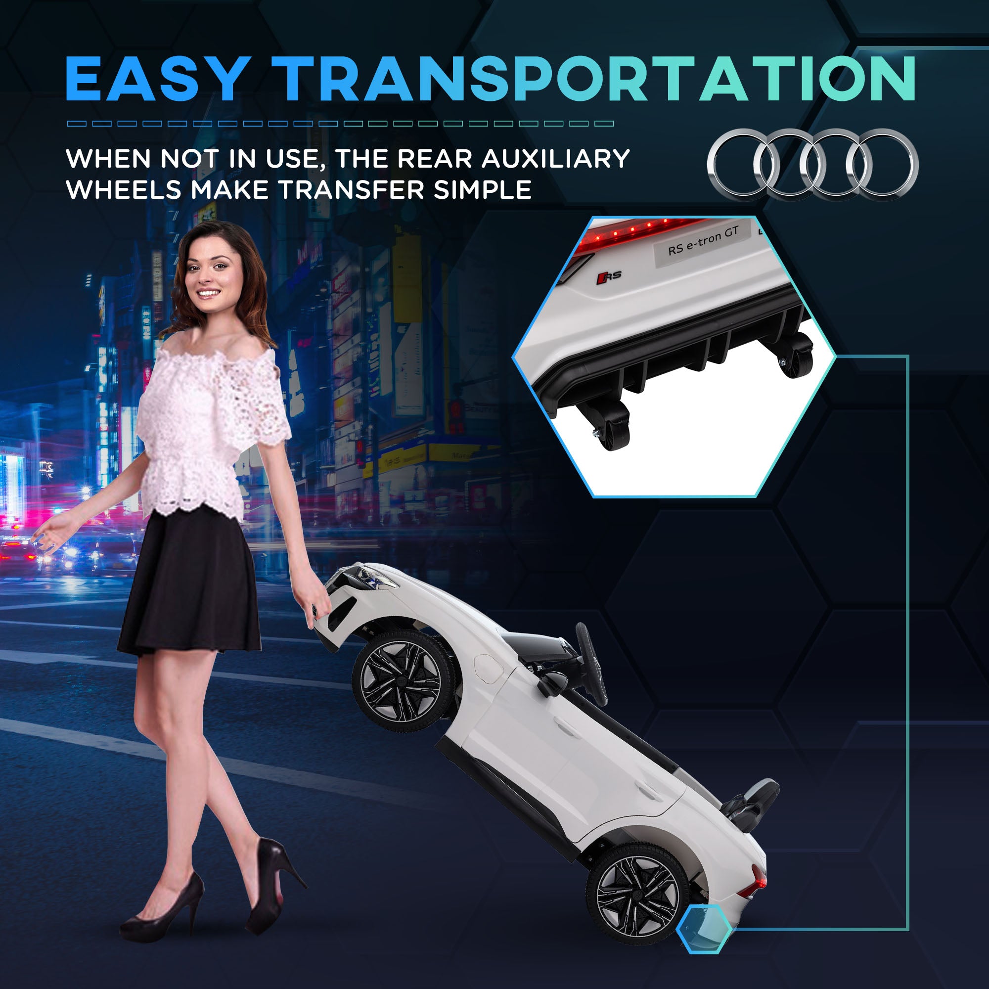 HOMCOM Audi 12V Kids Electric Ride-On Car