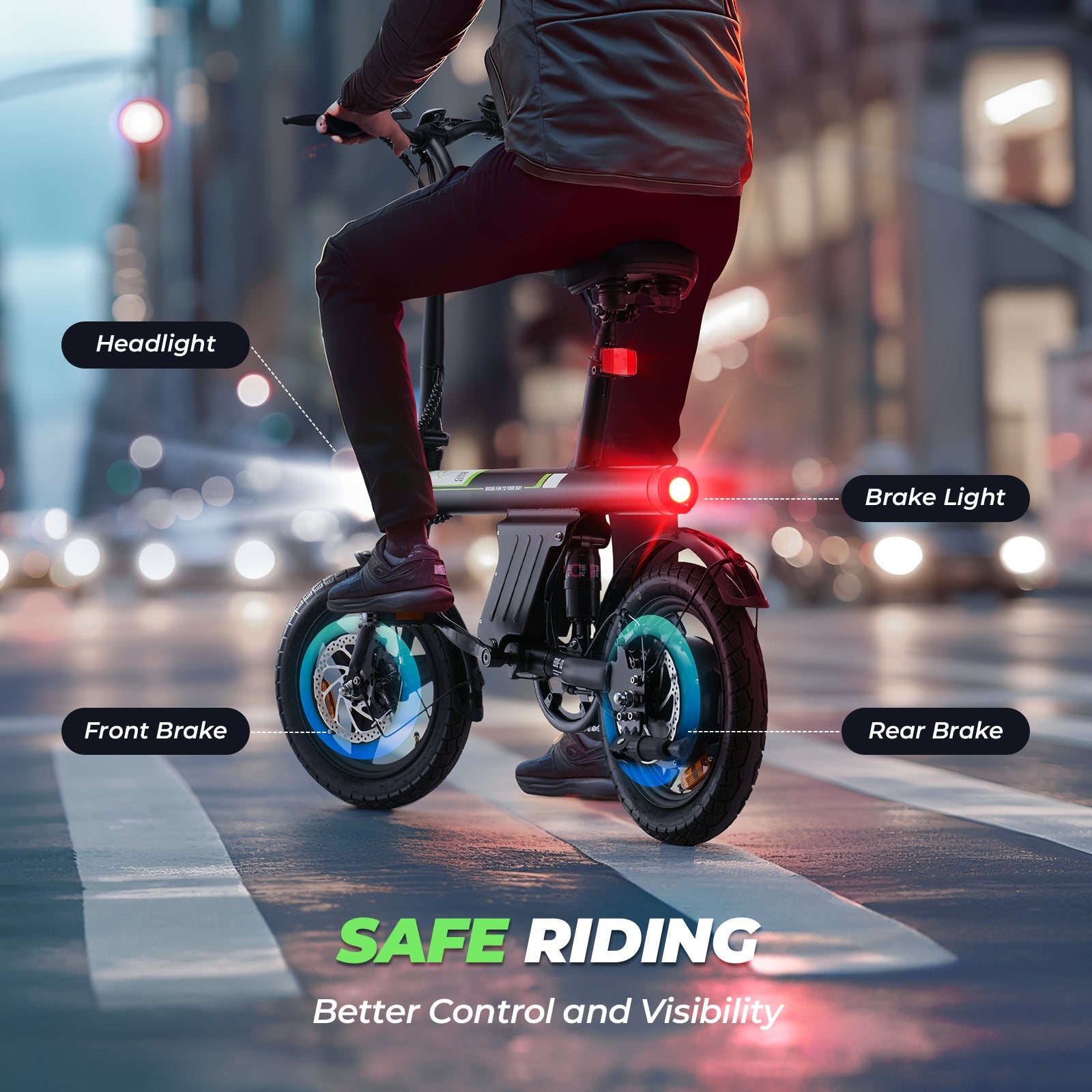 iScooter U1 Foldable Electric Bike 500W