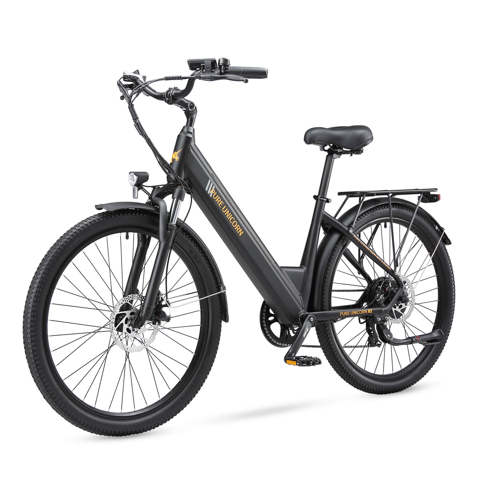 PURE UNICORN U2 electric bike black detail image