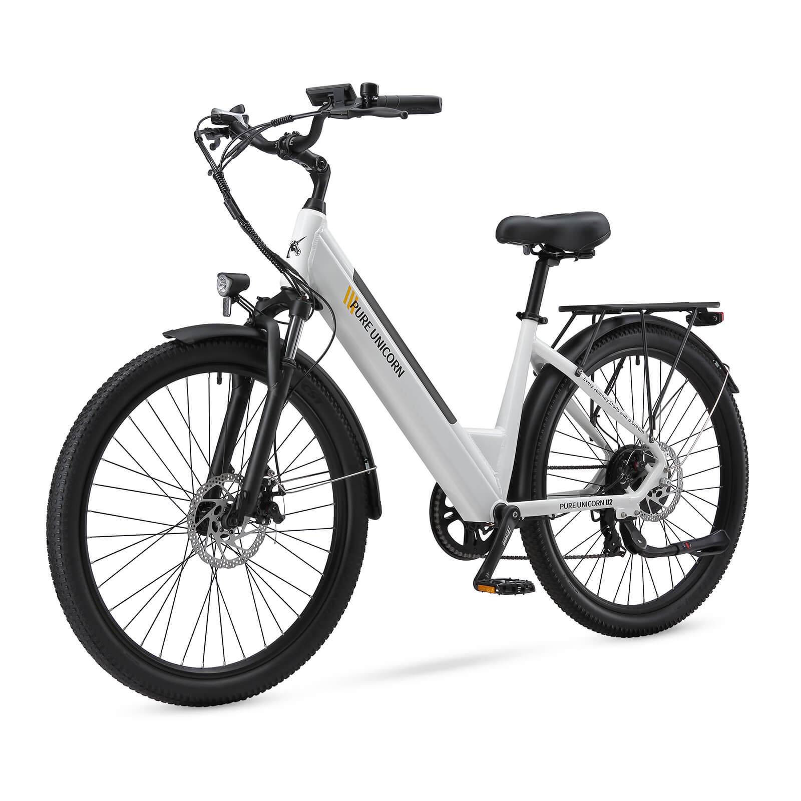 PURE UNICORN U2 electric bike in white