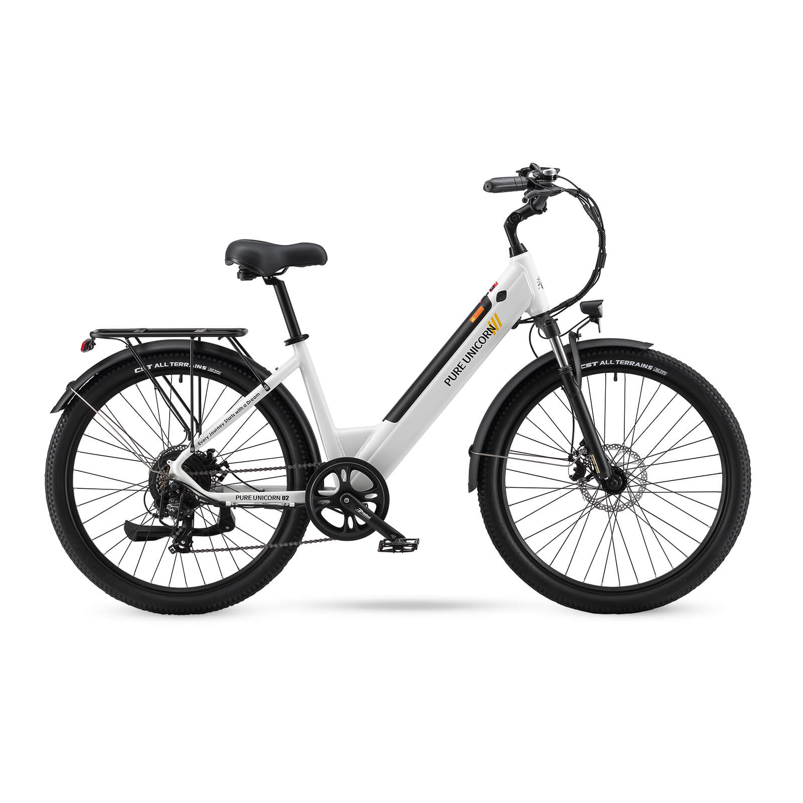 PURE UNICORN U2 electric bike white detail image