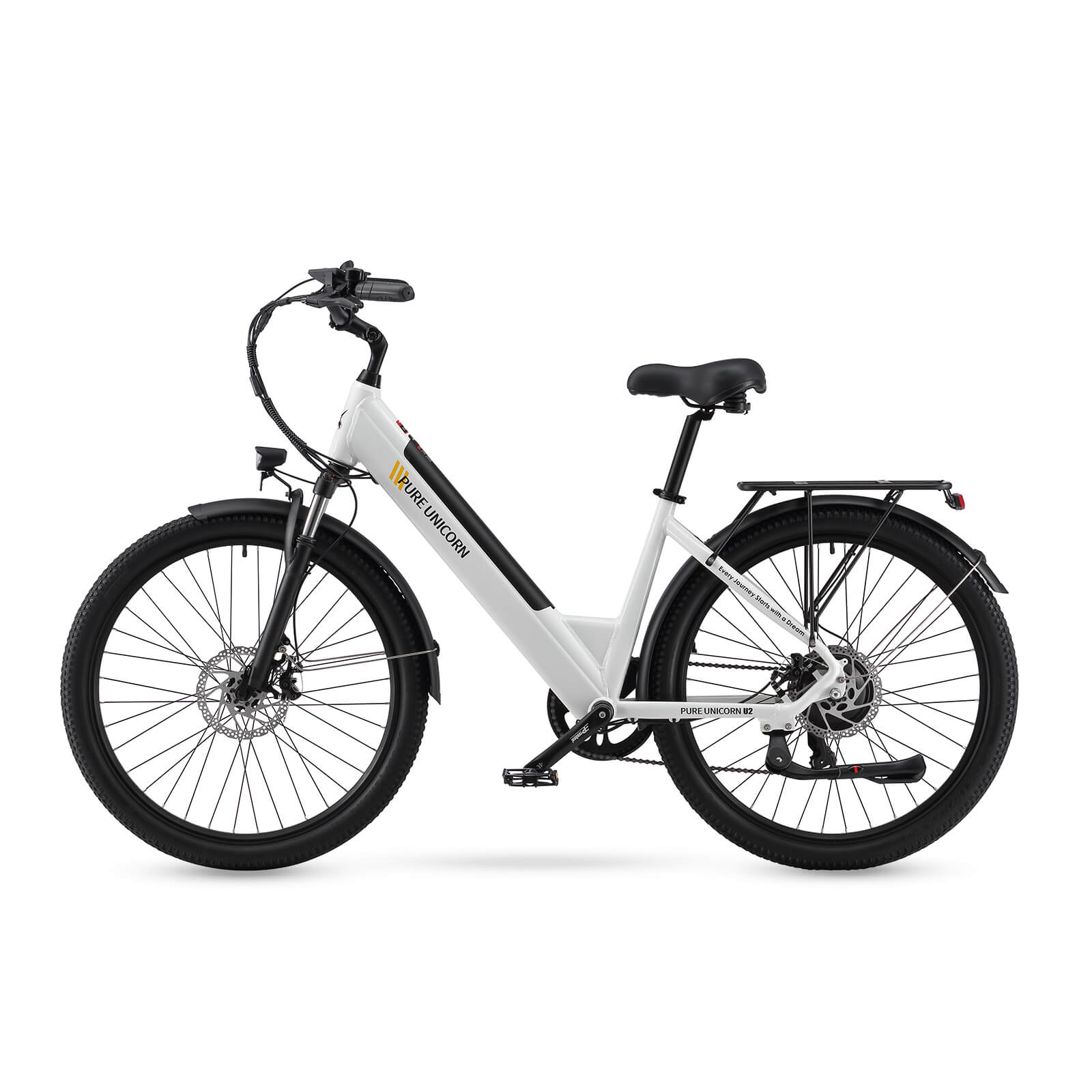 PURE UNICORN U2 electric bike white detail image