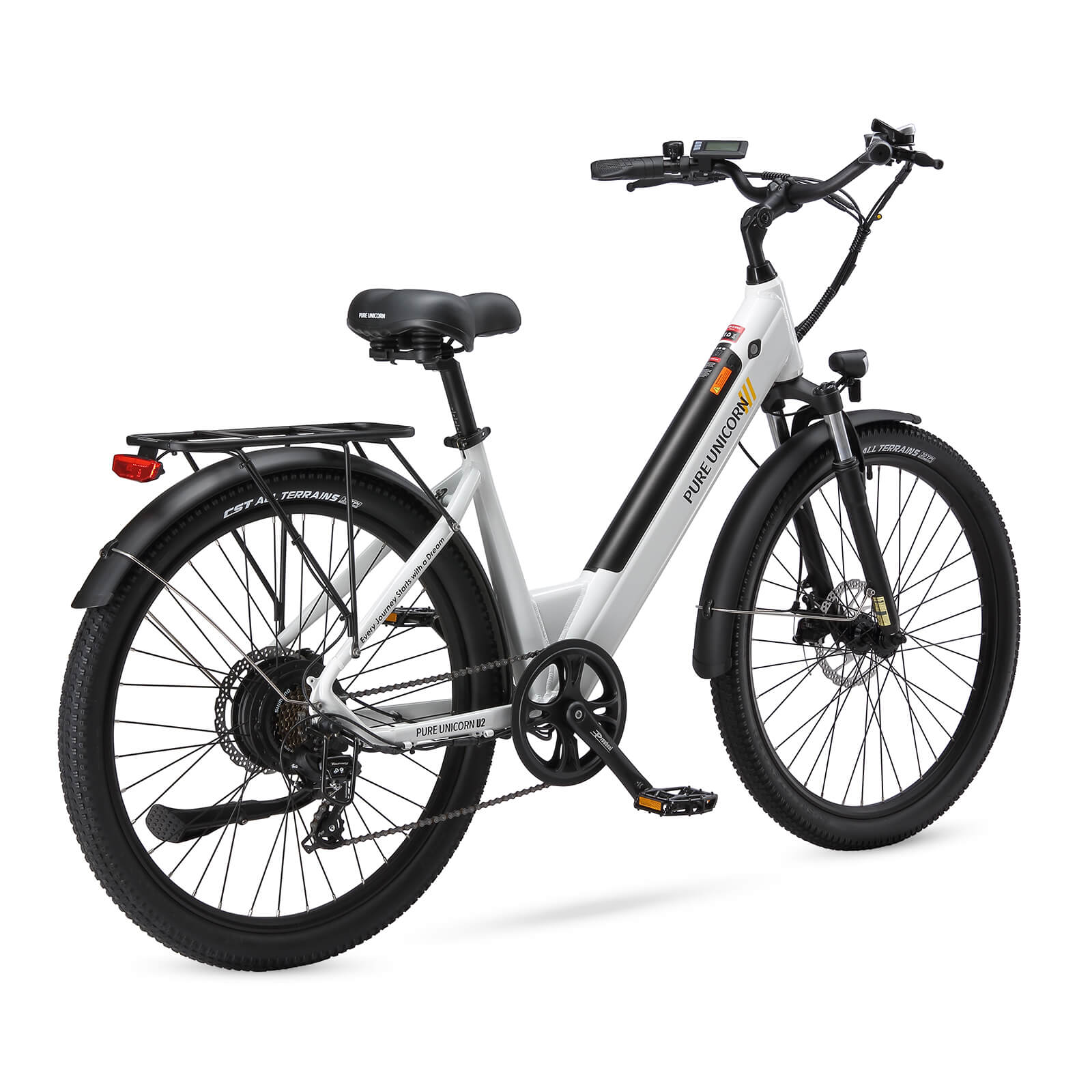 PURE UNICORN U2 electric bike white detail image