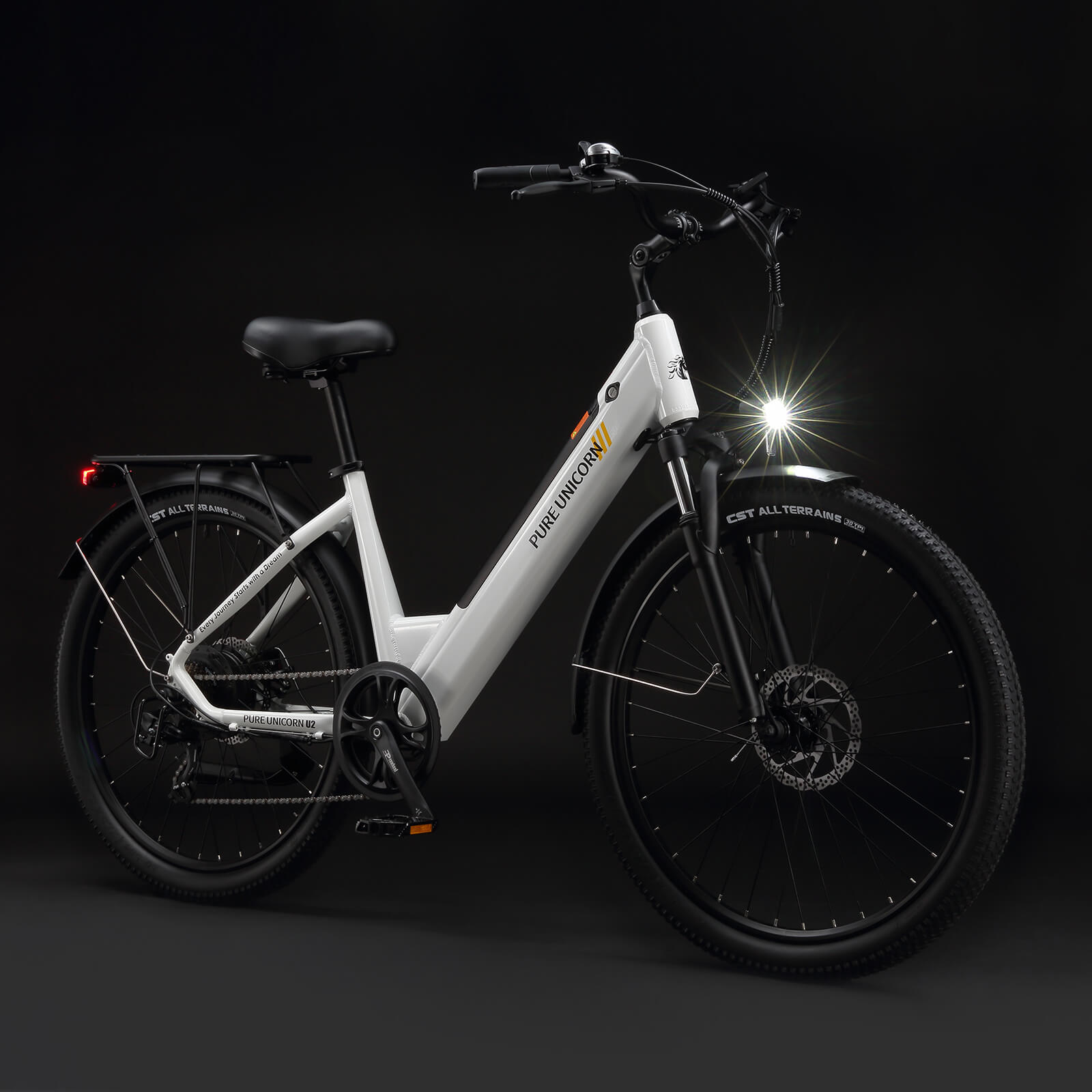 PURE UNICORN U2 electric bike white detail image