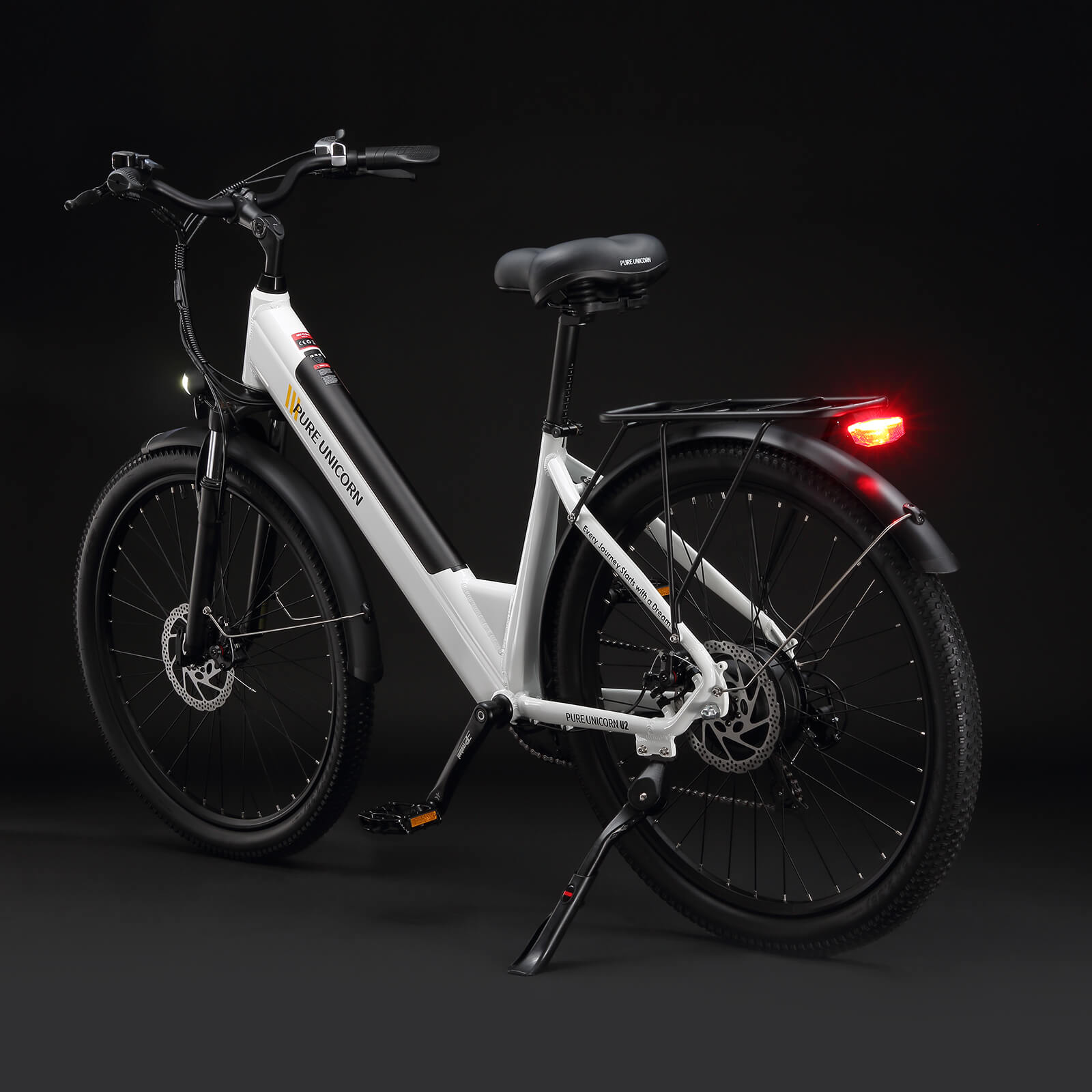 PURE UNICORN U2 electric bike white detail image