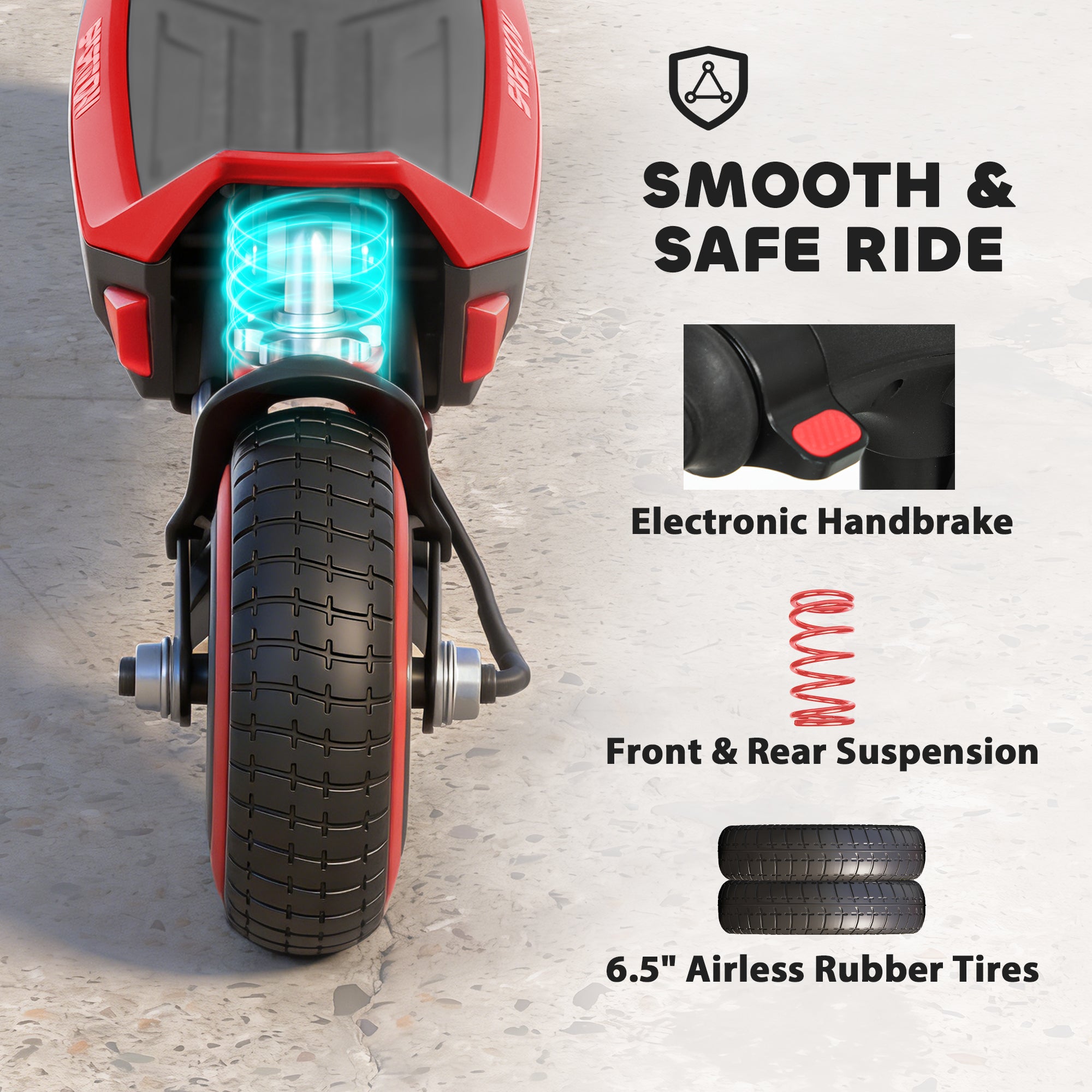 SPORTNOW Kids Foldable Electric Scooter with LED Display
