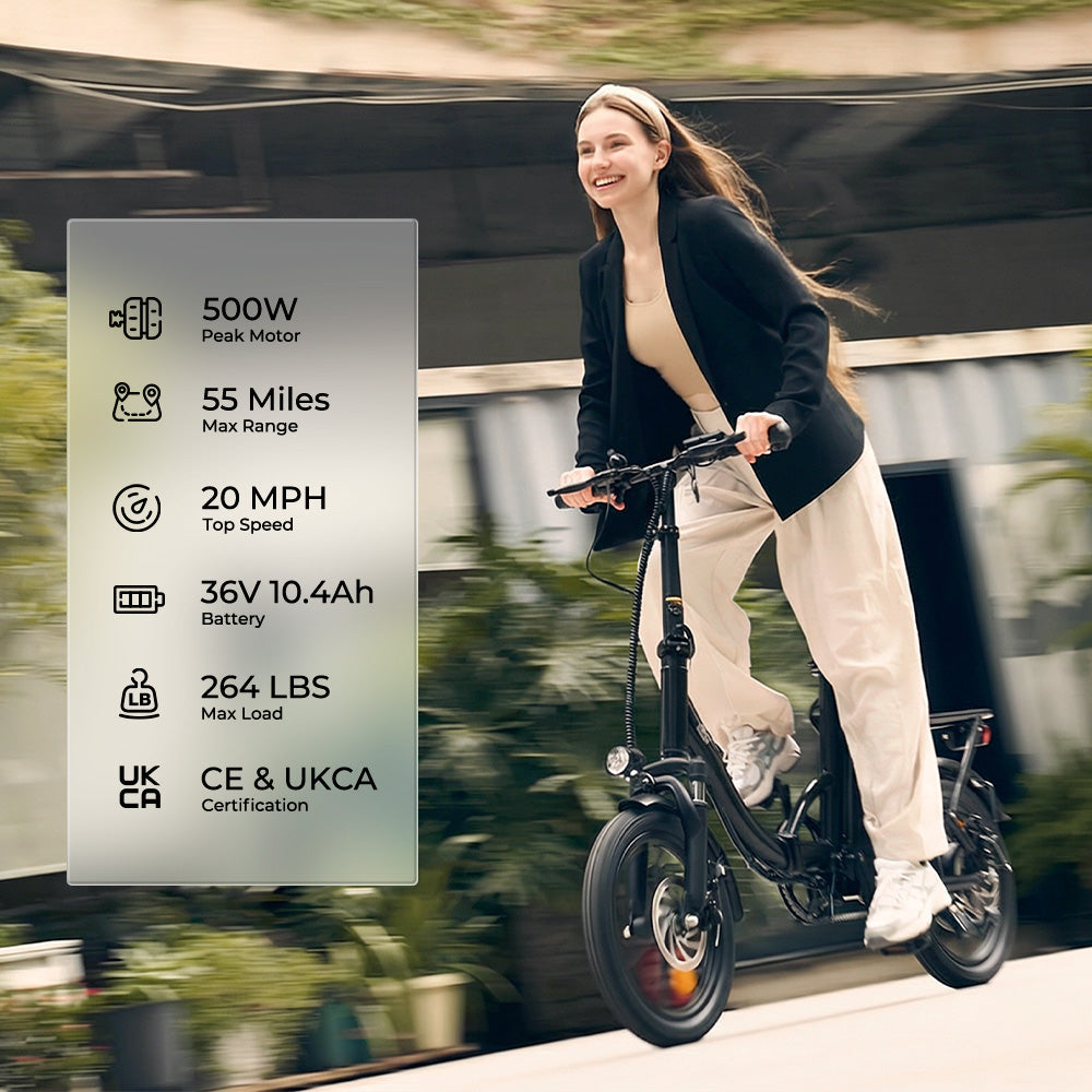 iScooter U4 Low Step Through Foldable Electric Bike