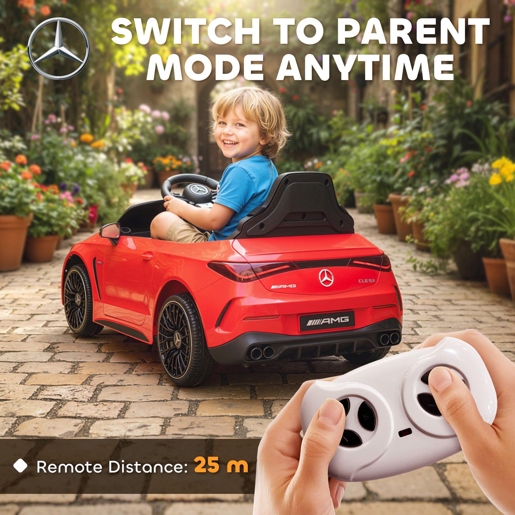 AIYAPLAY Mercedes-AMG 12V Kids Electric Ride-On Car