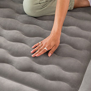Bestway TriTech King Size Airbed With Pump - Soft Flocked Surface