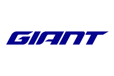Blue stylized text logo reading GIANT with a slanted, bold font on a transparent background