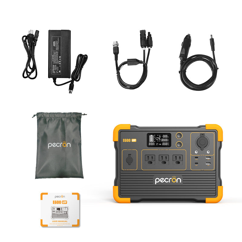 PECRON E600LFP Portable Power Station - 614Wh / 1200W - official image 2