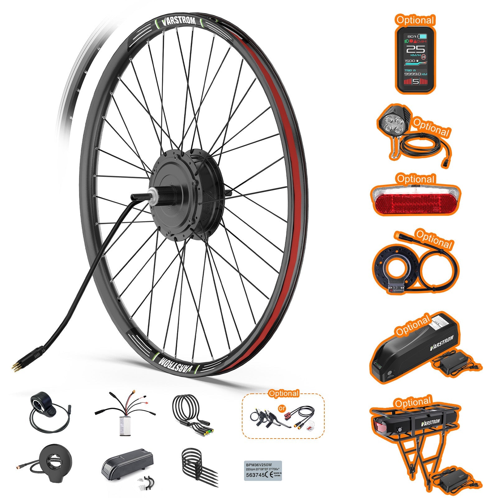 Bafang G020 48V 500W Rear Hub Electric Bike Conversion Kit