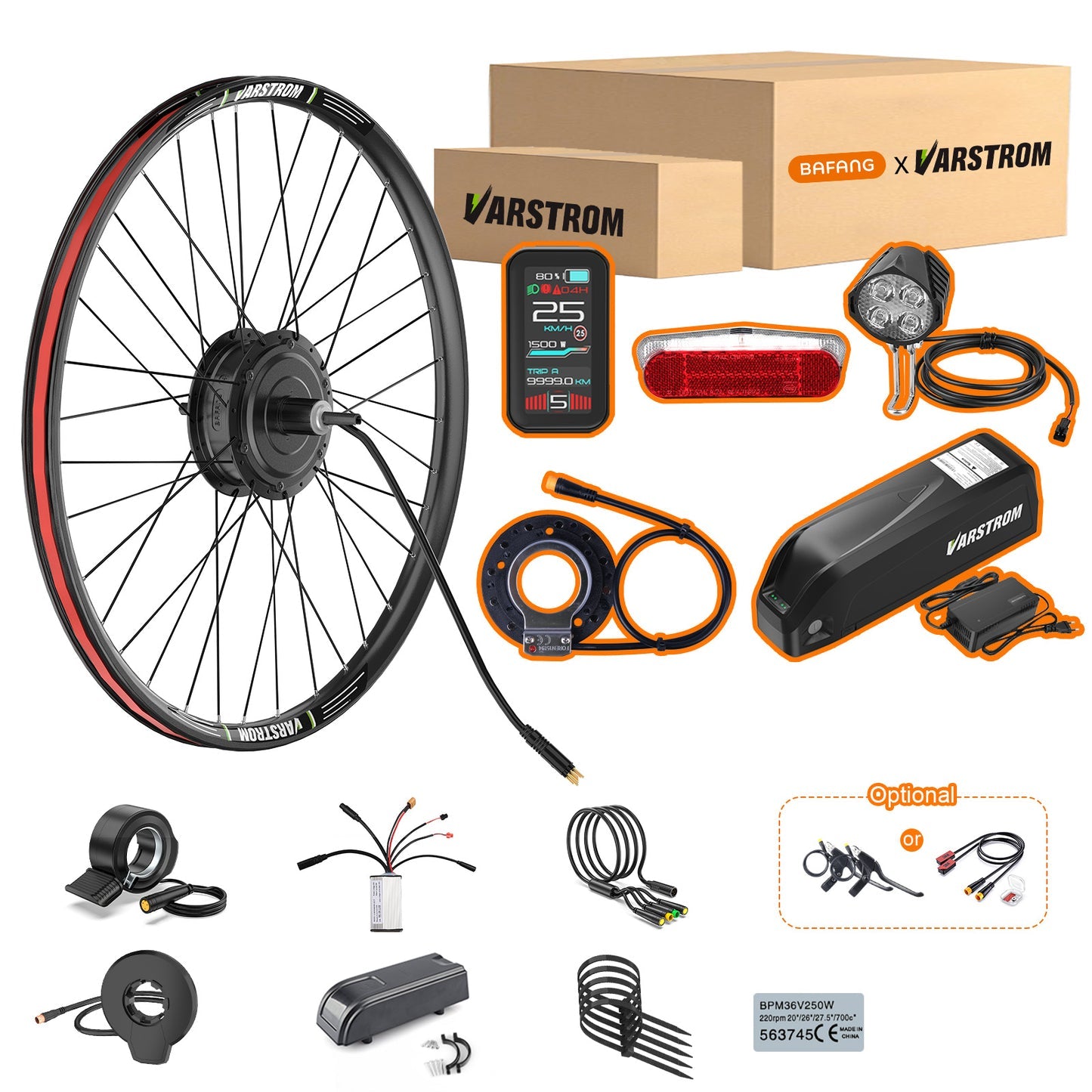 Bafang G020 48V 500W Rear Hub Electric Bike Conversion Kit