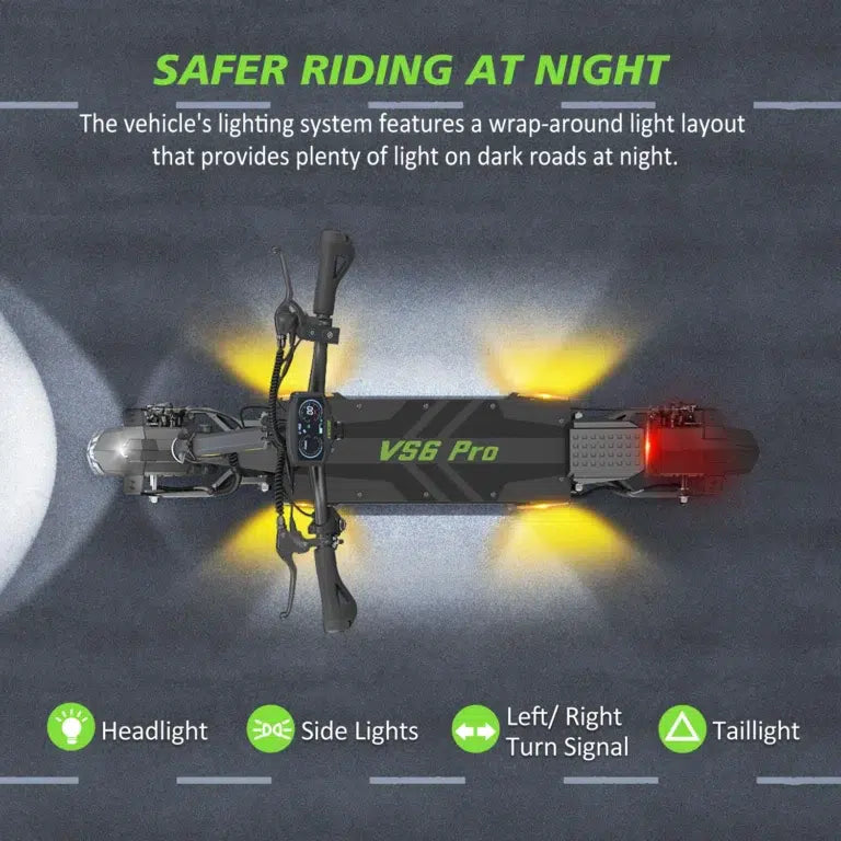 Vipcoo VS3 Pro Electric Scooter Dual Motor 2400W 52V 20.8AH Vipcoo