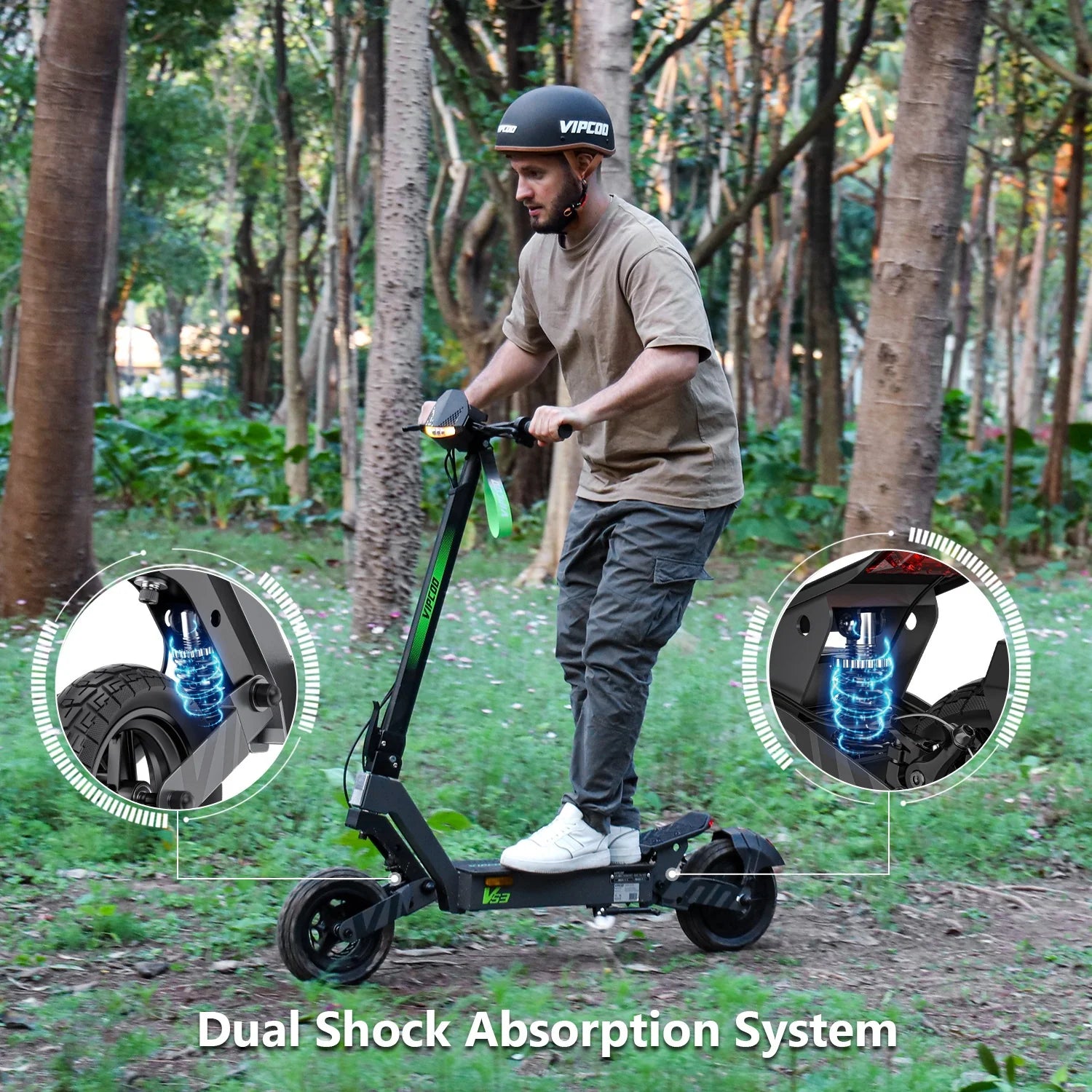 Vipcoo VS3 Pro Electric Scooter 2400W 52V 20.8AH 7