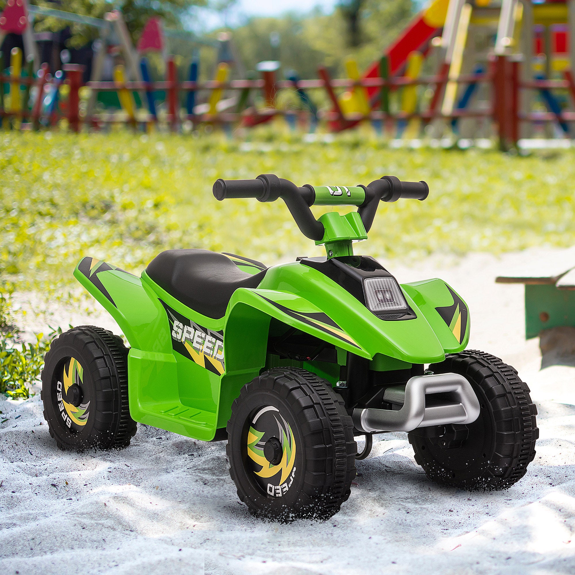 HOMCOM 6V Toddler Electric Ride-On / Quad Car - Green