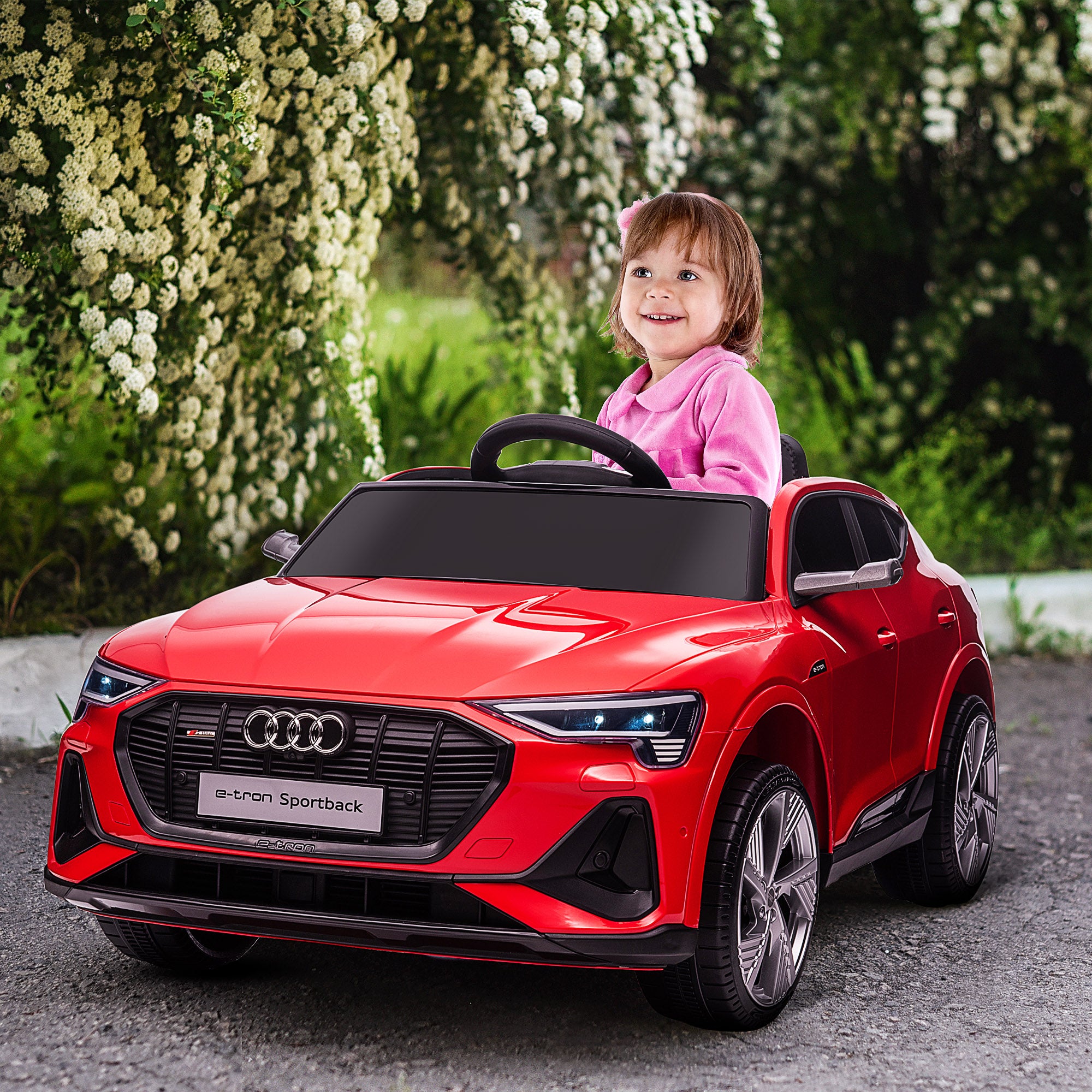 HOMCOM Audi E-tron / 12V Kids Car - Red