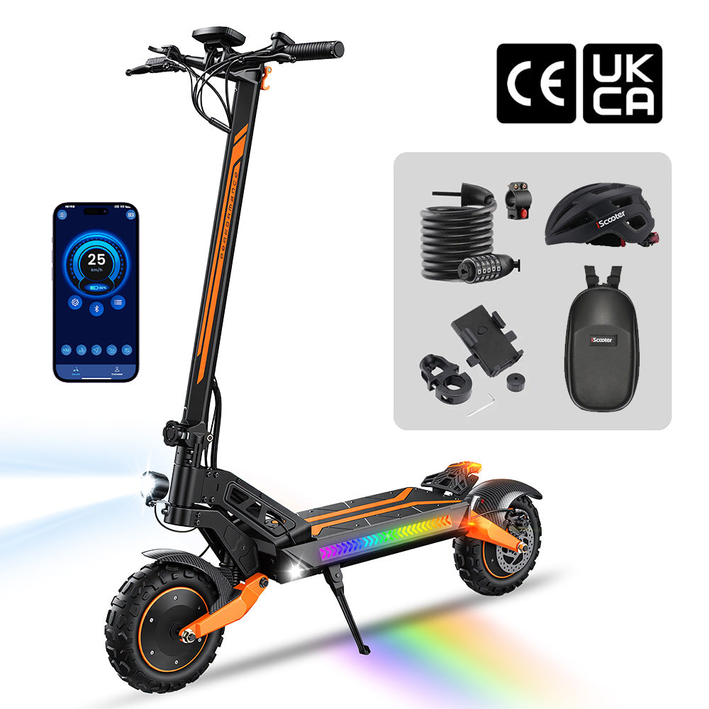 iScooter W12 3000W Ultimate All-Terrain Electric Scooter - W12 Premium Package