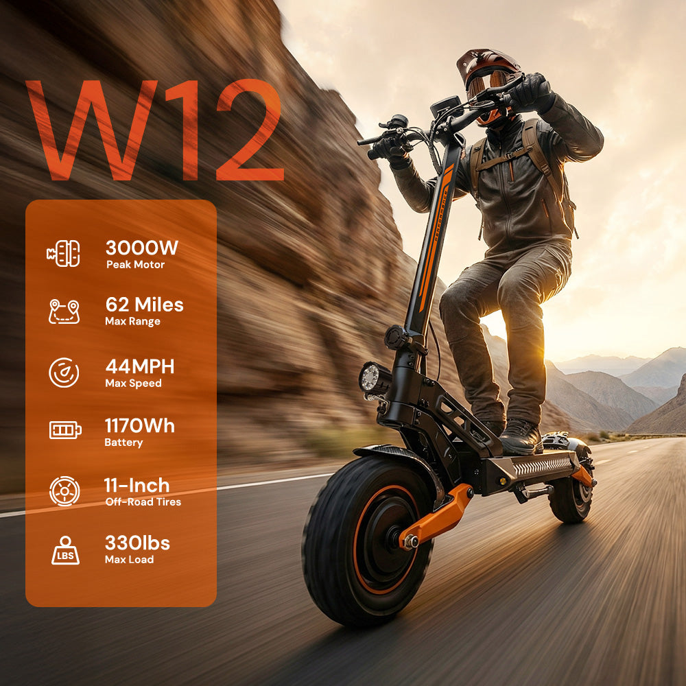 iScooter W12 3000W Ultimate All-Terrain Electric Scooter
