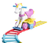 Rollplay Rainbow Unicorn Train Rocker 2 in 1