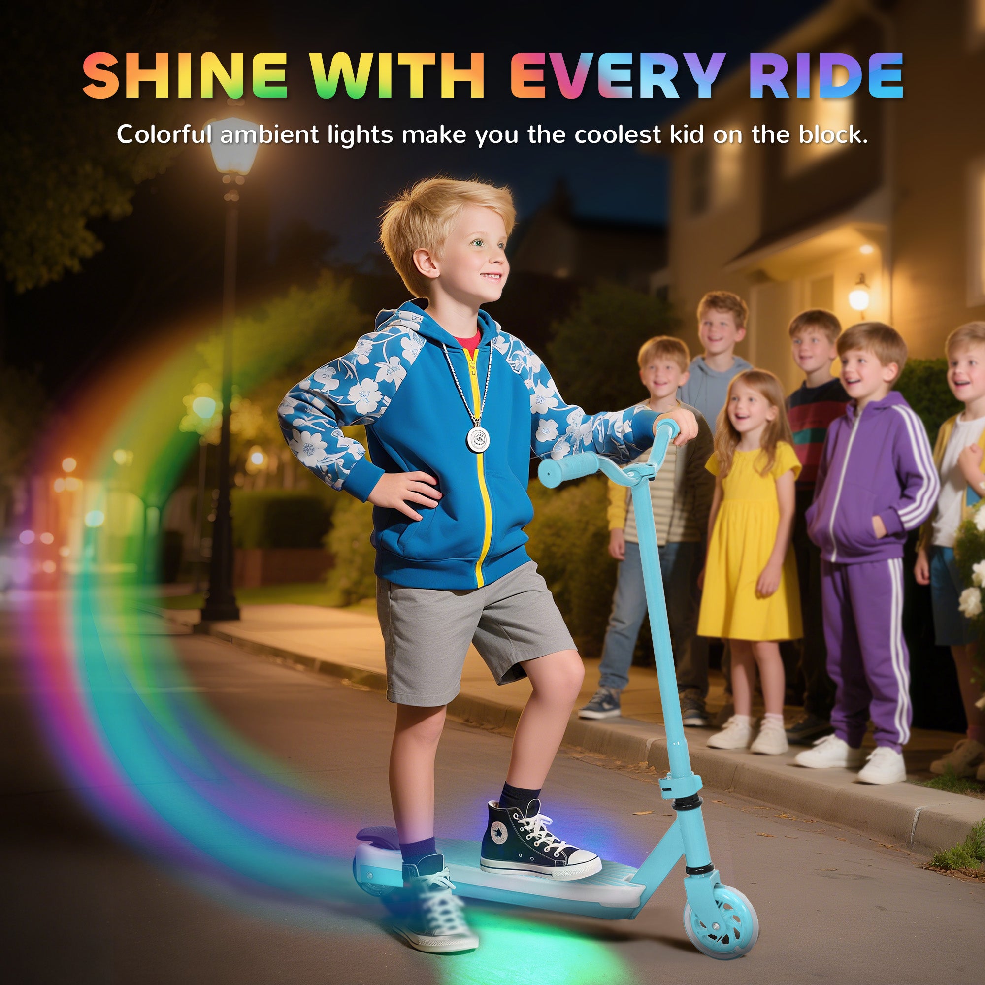 AIYAPLAY Kids Electric Scooter 4-7