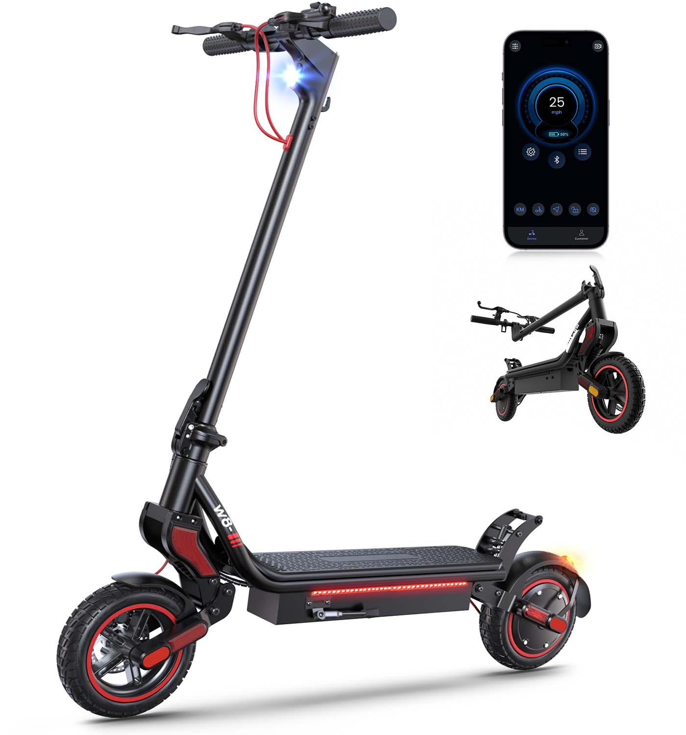 iScooter W8 750W Off Road Electric Scooter - Default Title