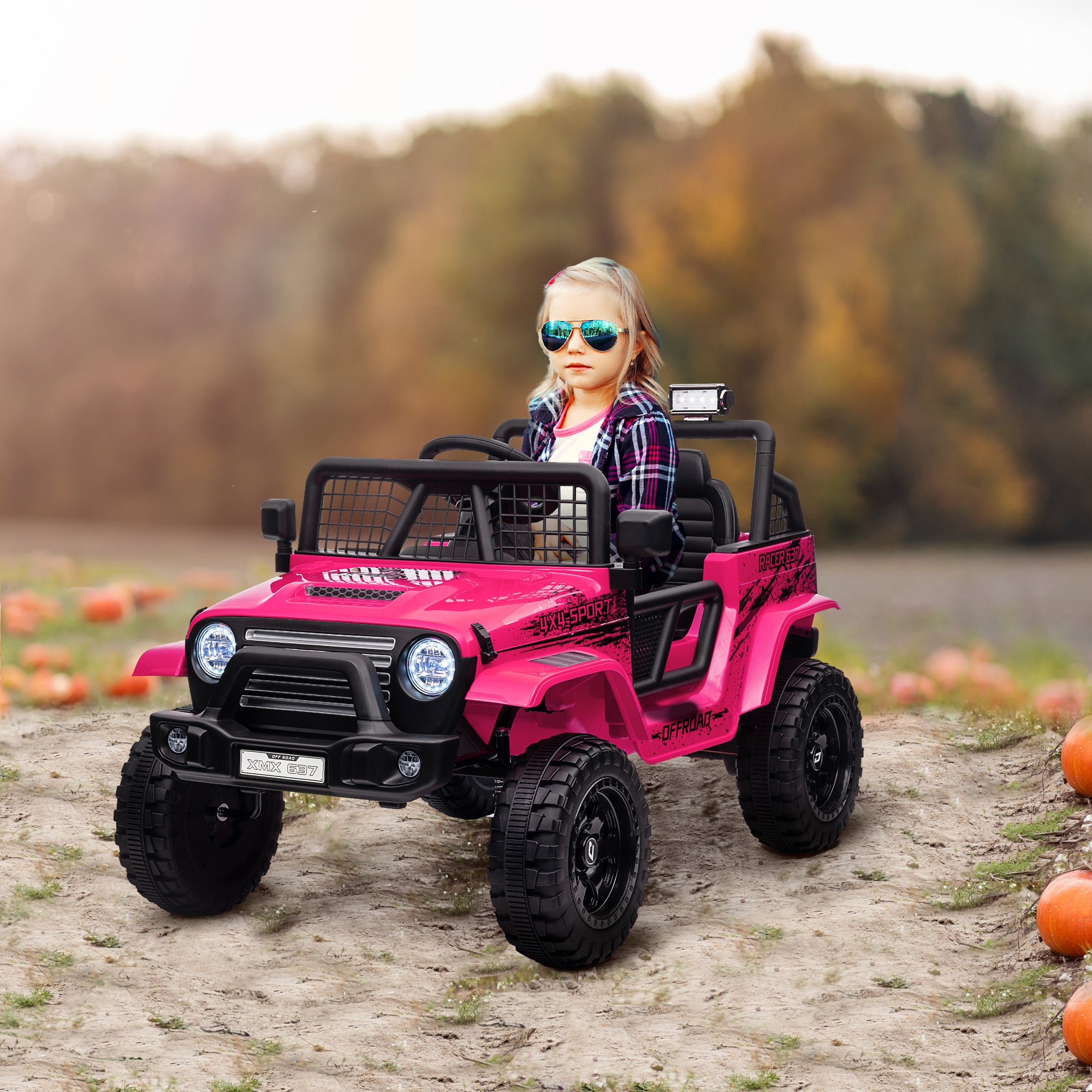 AIYAPLAY 12V Kids Ride-On Truck - Blue