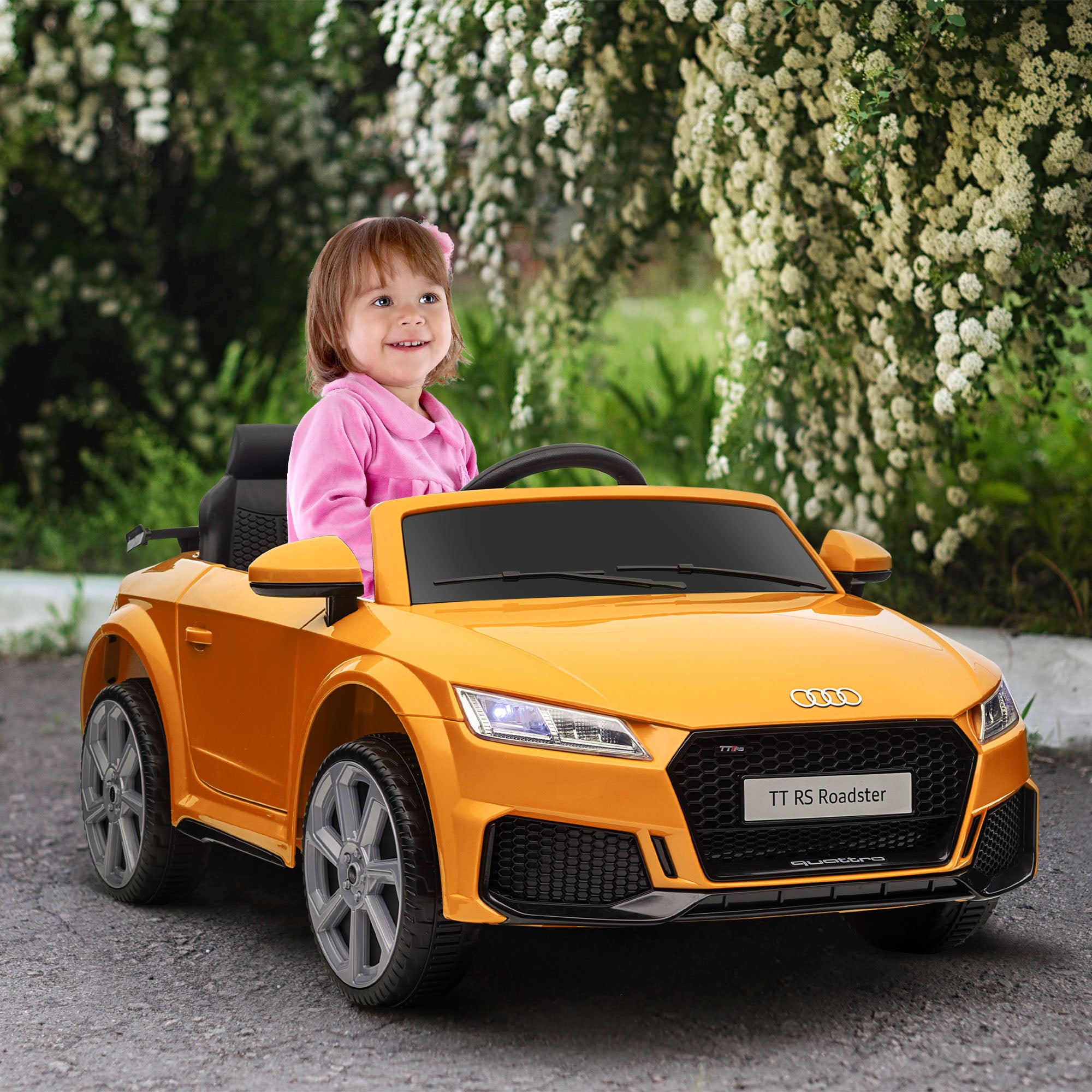 HOMCOM Audi TT / TT RS 12V Kids Ride-On Car - Yellow