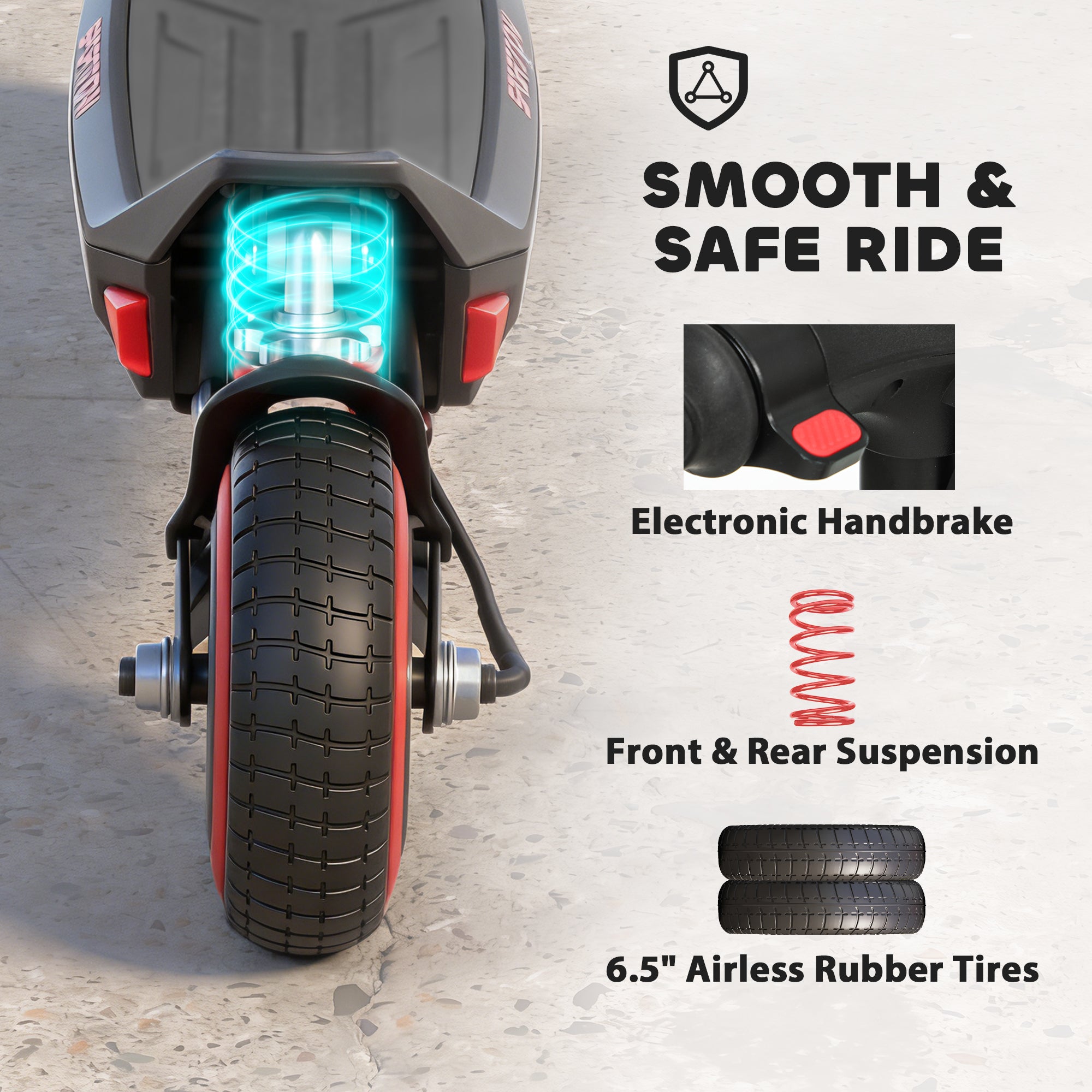 SPORTNOW Kids Foldable Electric Scooter with LED Display