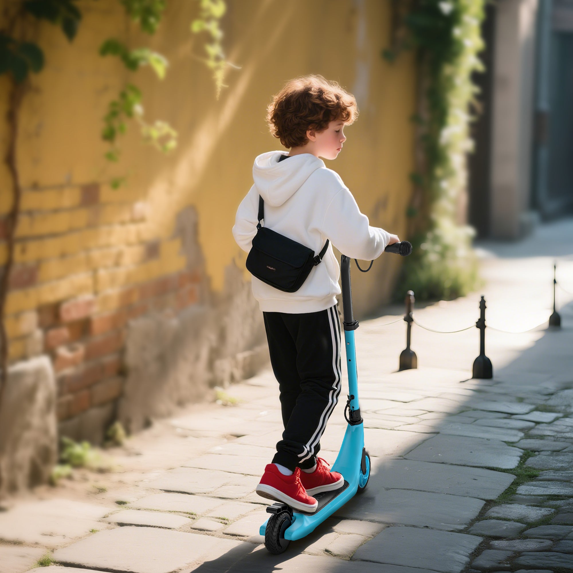 HOMCOM Kids Electric Scooter Adjustable Height