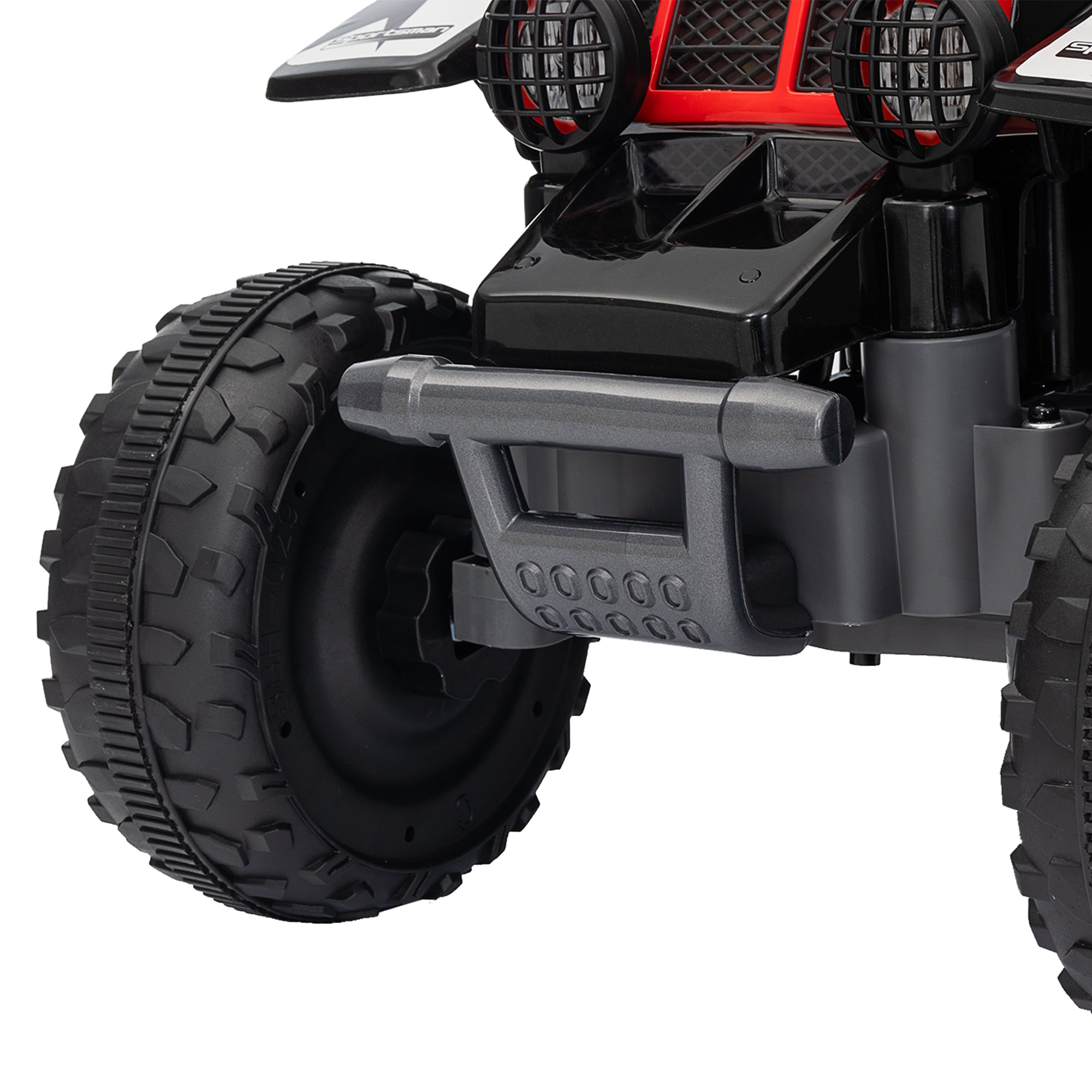 AIYAPLAY 6V Toddler Electric Quad Bike - Black