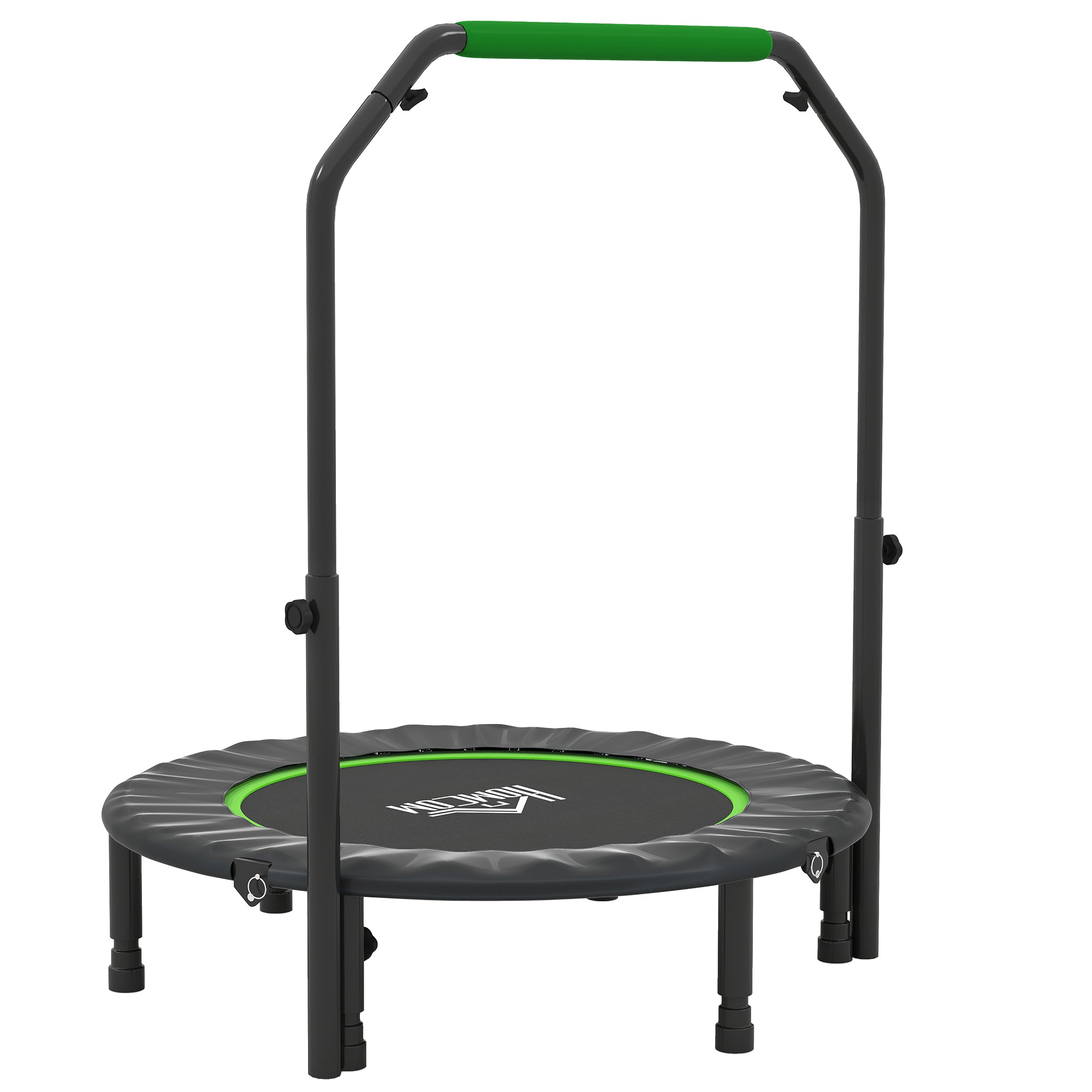 HOMCOM 40" Foldable Mini Fitness Trampoline - Black