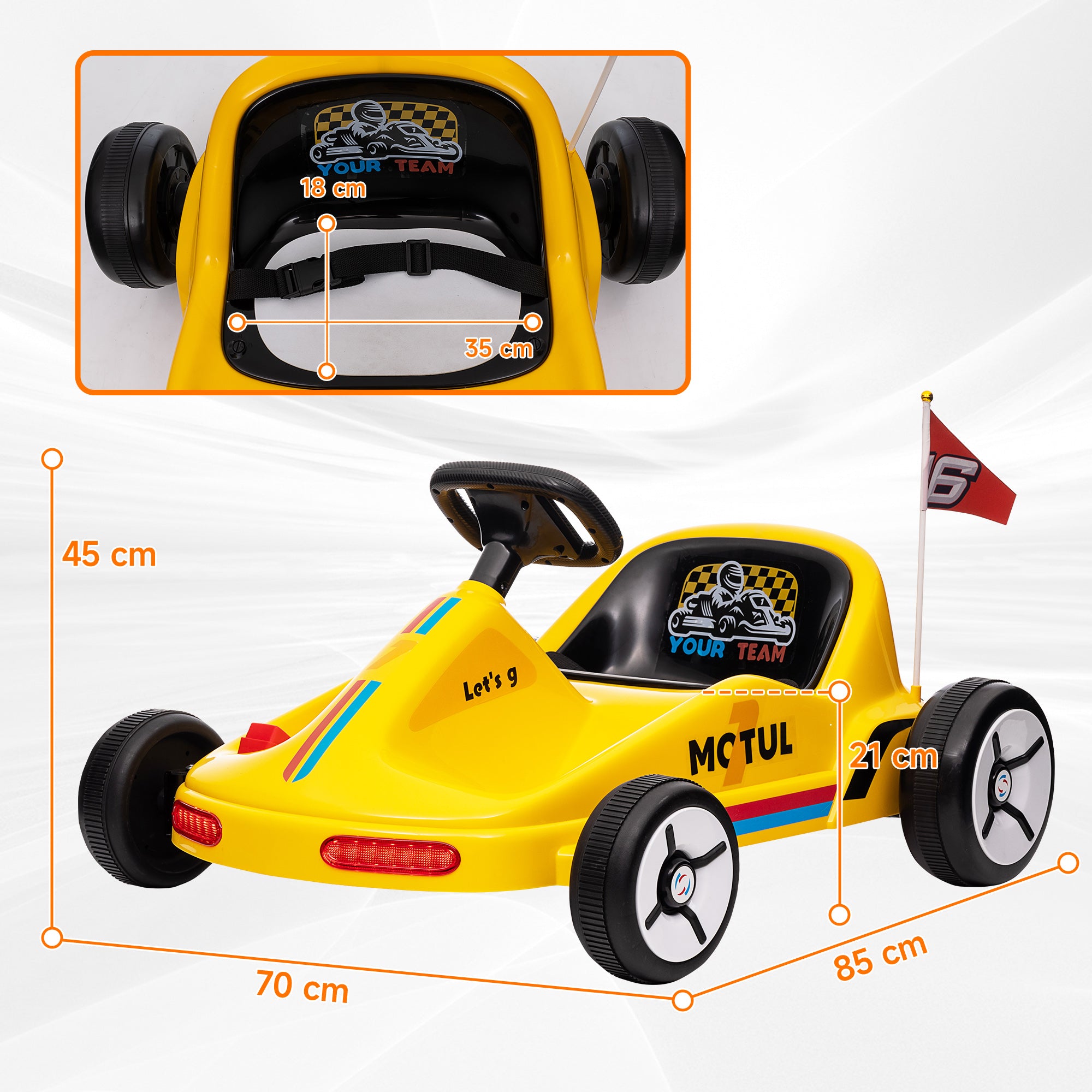 AIYAPLAY 6V Kids Electric Go-Kart