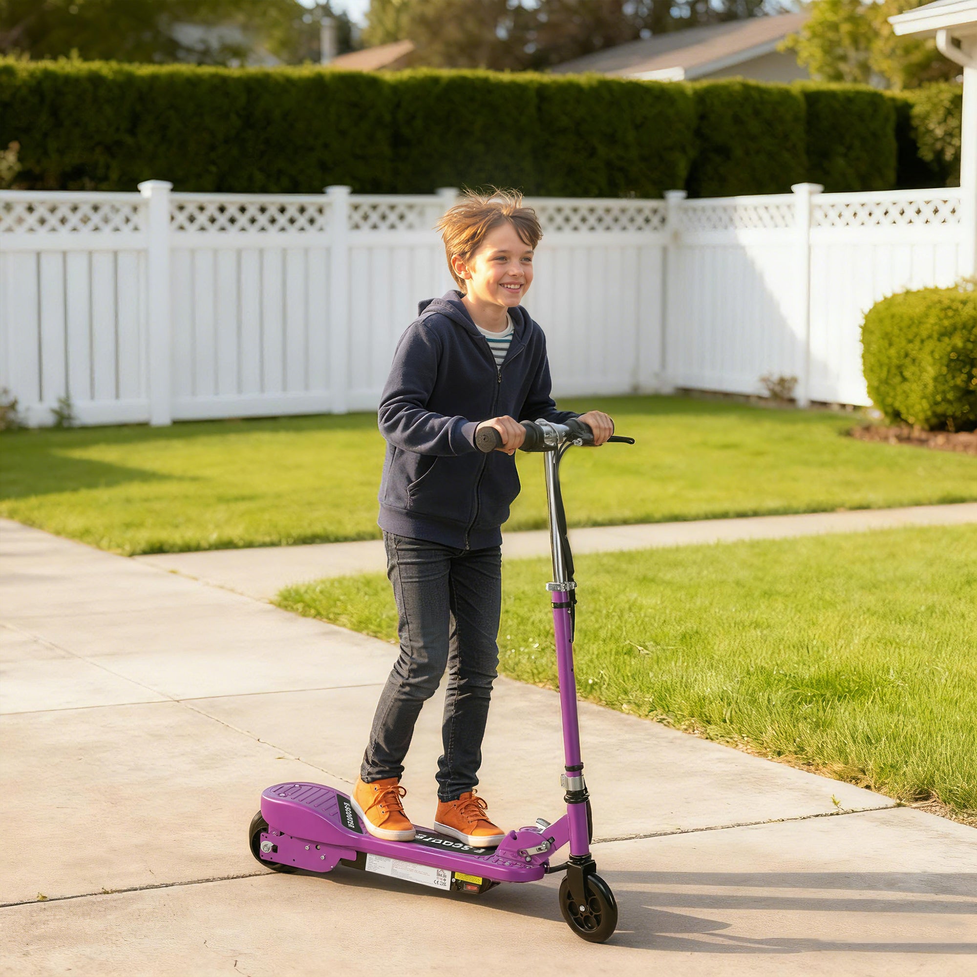 HOMCOM Foldable Kids Electric Scooter