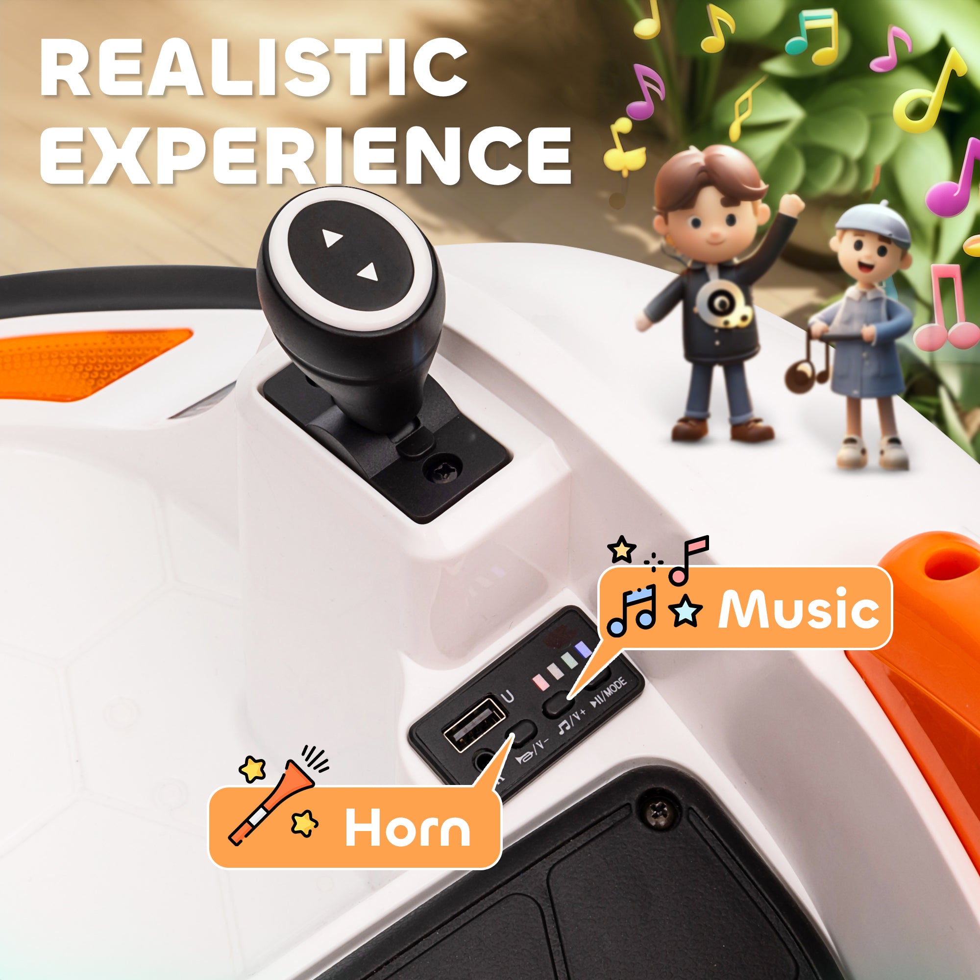AIYAPLAY 12V Kids 360° Bumper Car with Remote