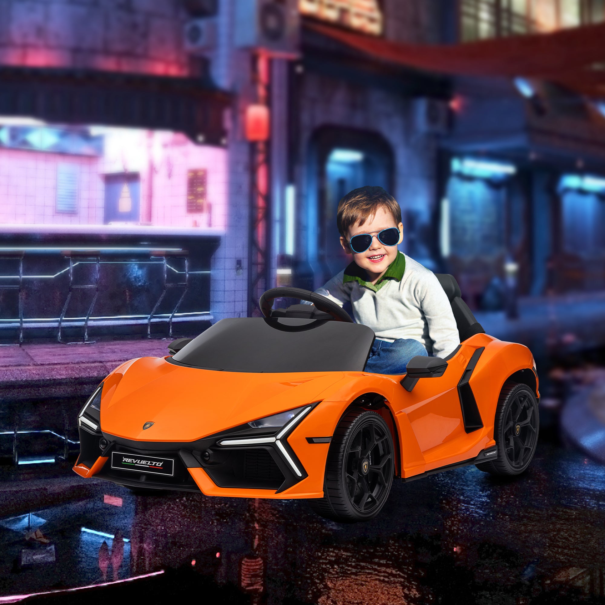 AIYAPLAY Lamborghini Revuelto 12V Kids Ride-On Car