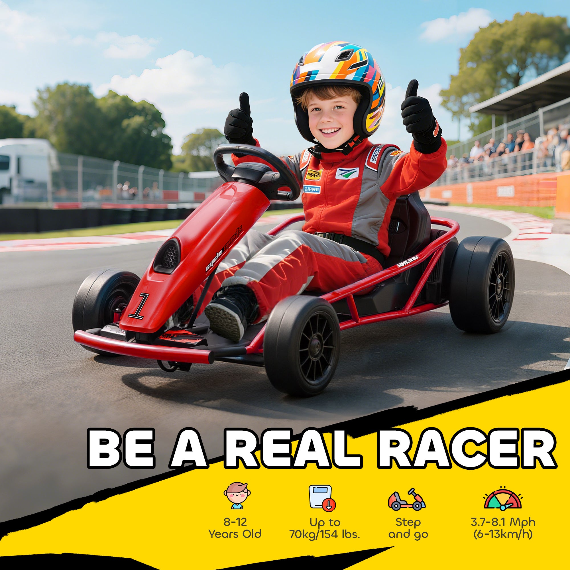 HOMCOM 24V Drift Kart 34