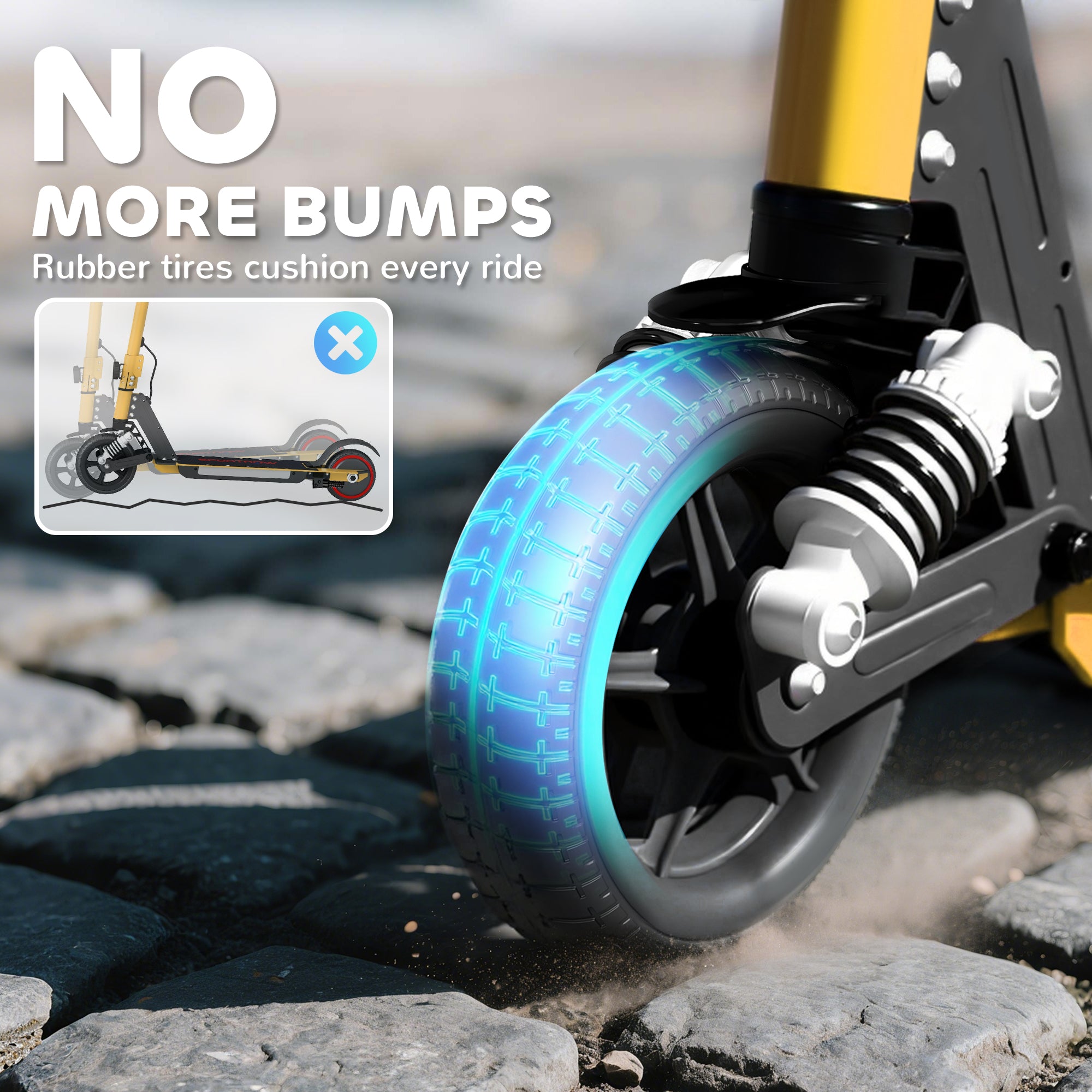 SPORTNOW Kids Electric Scooter with Suspension
