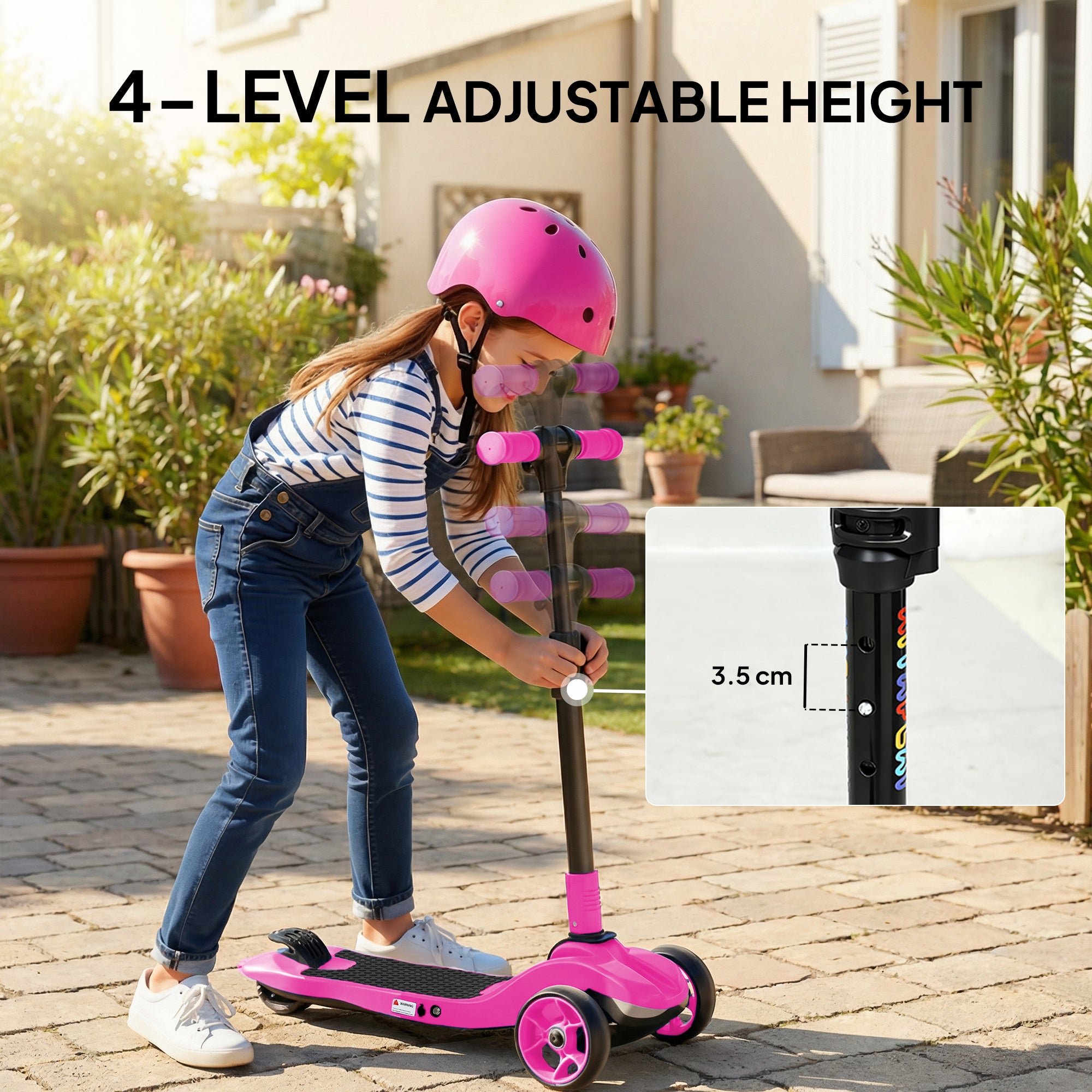 AIYAPLAY 3-Wheel Kids Electric Scooter