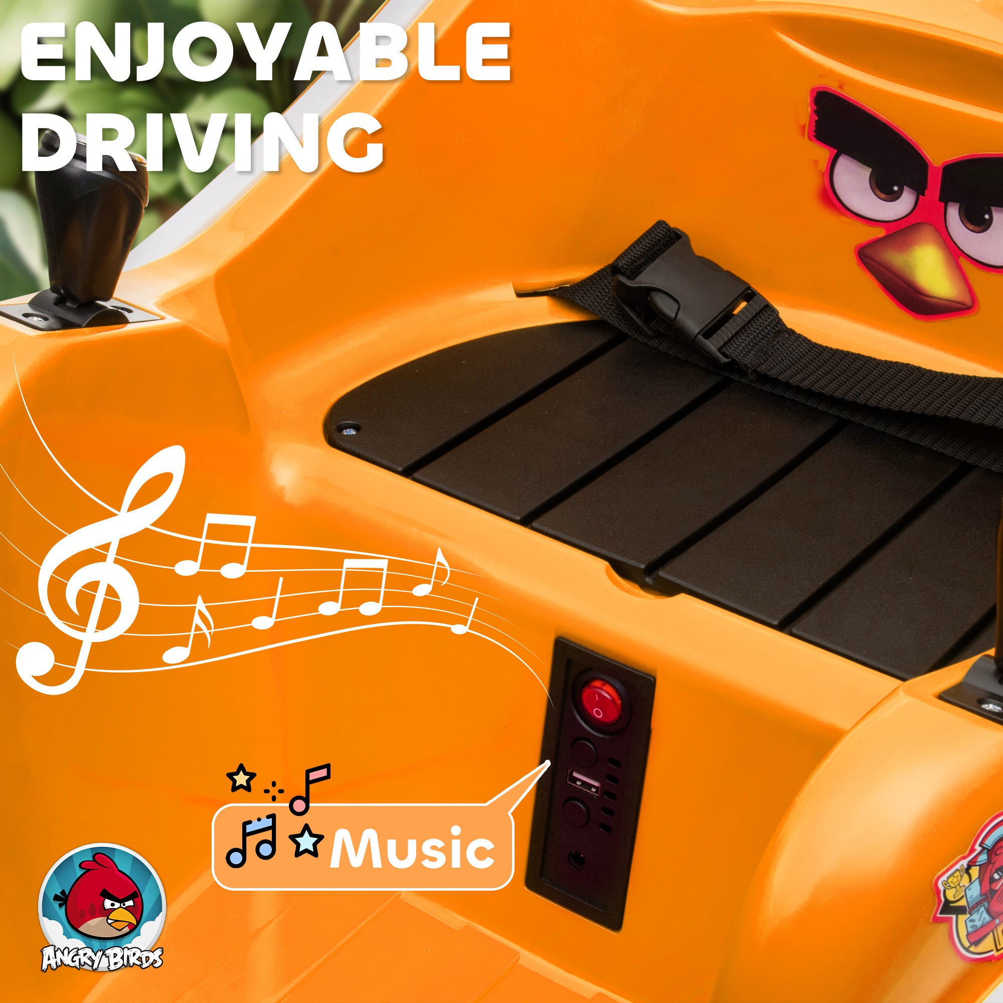 AIYAPLAY Angry Bird 12V Kids Bumper Car