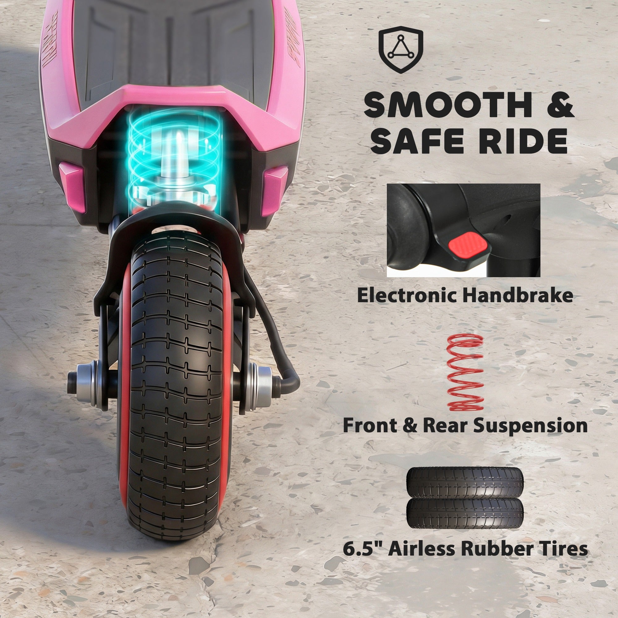 SPORTNOW Kids Foldable Electric Scooter with LED Display