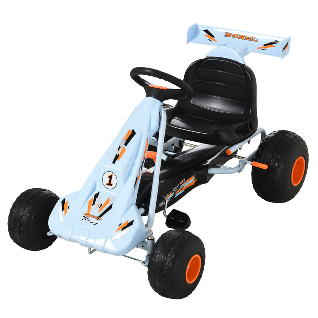 HOMCOM Kids Pedal Go Kart Adjustable Seat 97x66cm