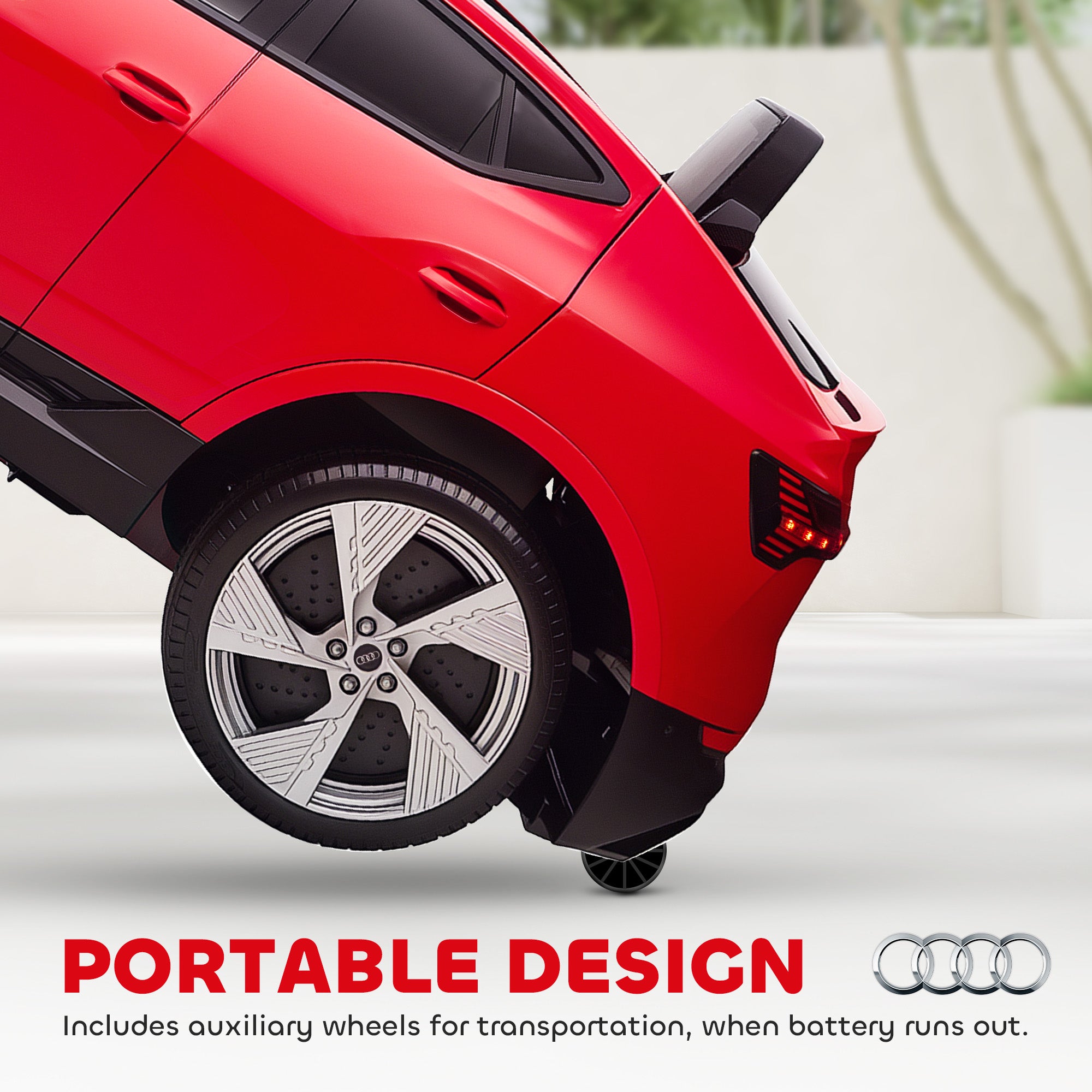 HOMCOM Audi E-tron / 12V Kids Car - Red