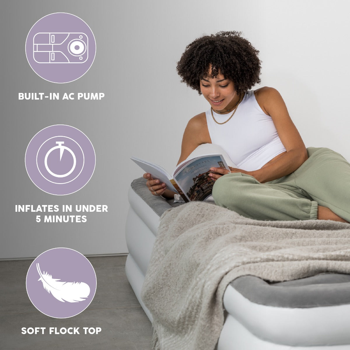 Bestway TriTech Single Airbed With Pump