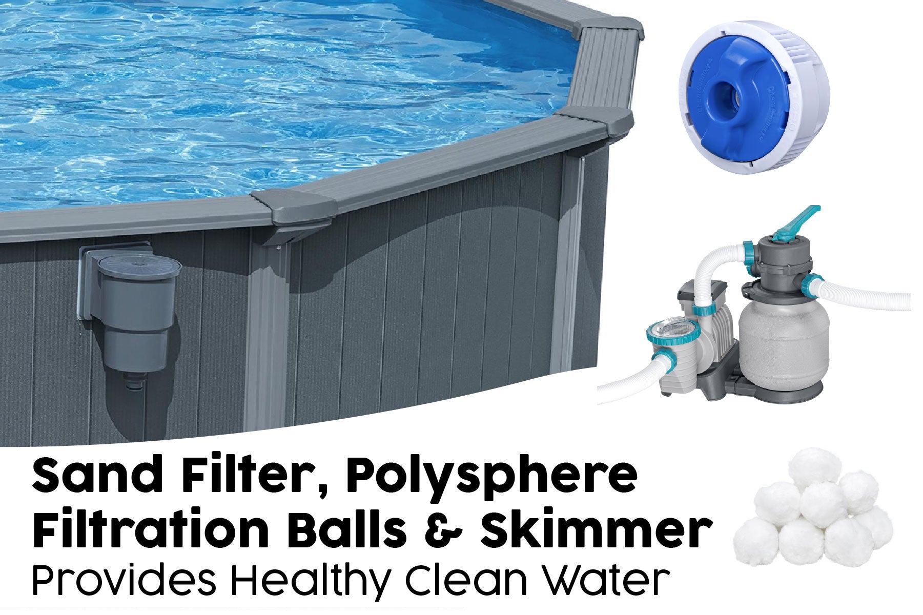 Bestway Hydrium 18ft x 52in Round Steel Wall Above Ground Pool Set - image 5