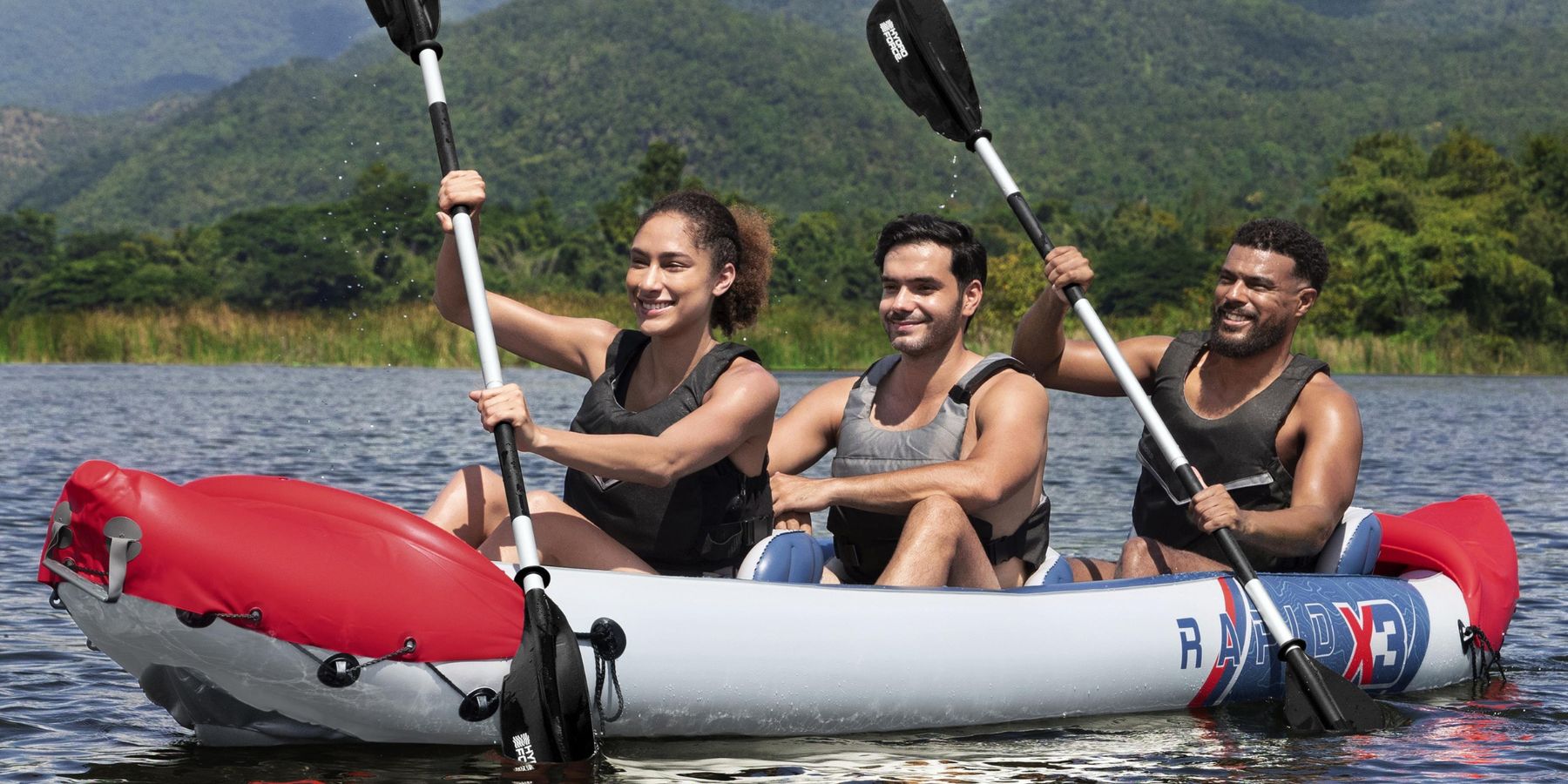Bestway Hydro-Force Rapid X3 3 Person Inflatable Kayak Set - main product image