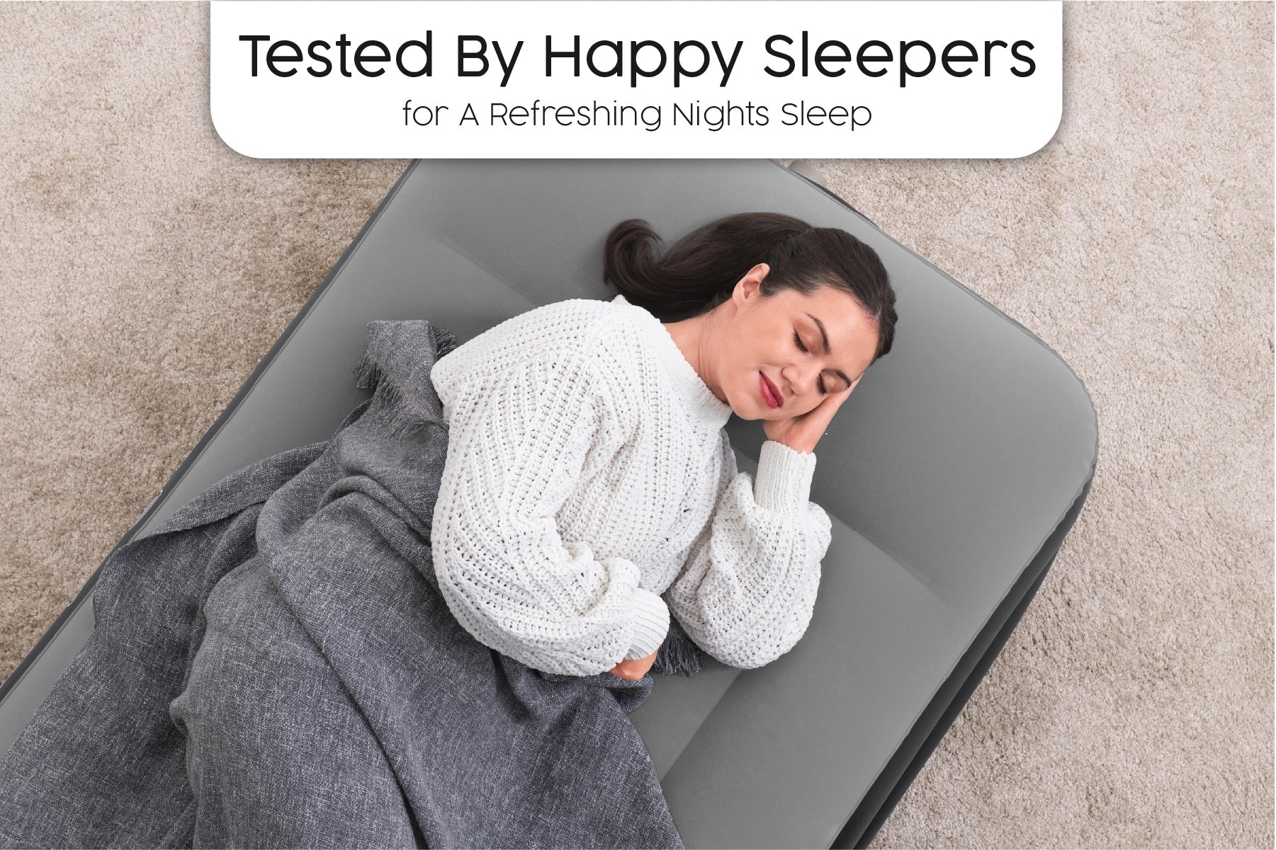 Bestway 75" x 38" x 18" TriTech Air Mattress Twin with Built-in AC Pump